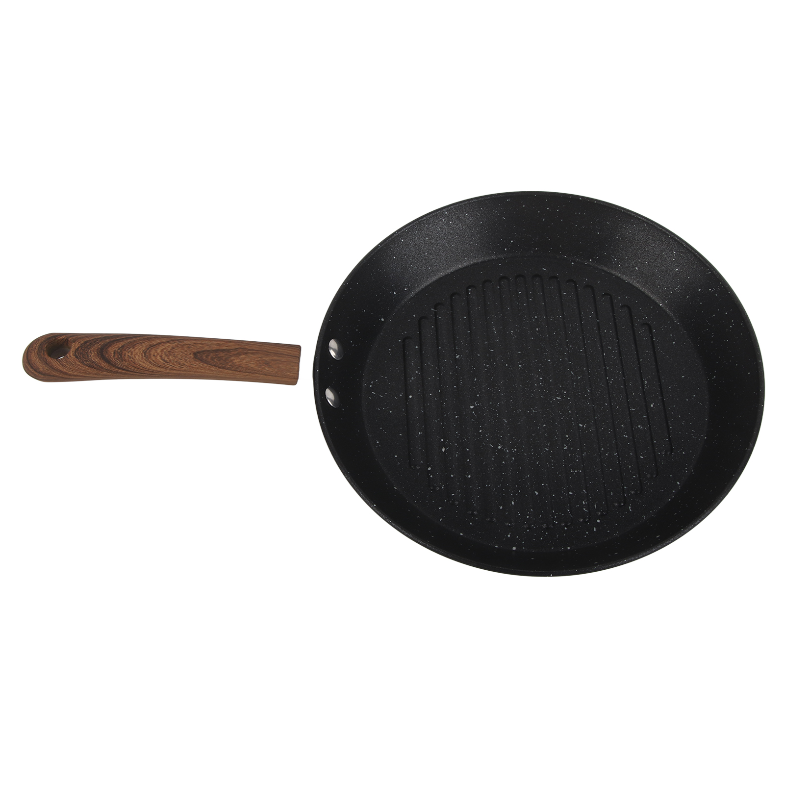Runde Grillpfanne, Universell, Antihaftbeschichtet, Multifunktional, Mit Flachem Boden, Perfekt Fürs Frühstück