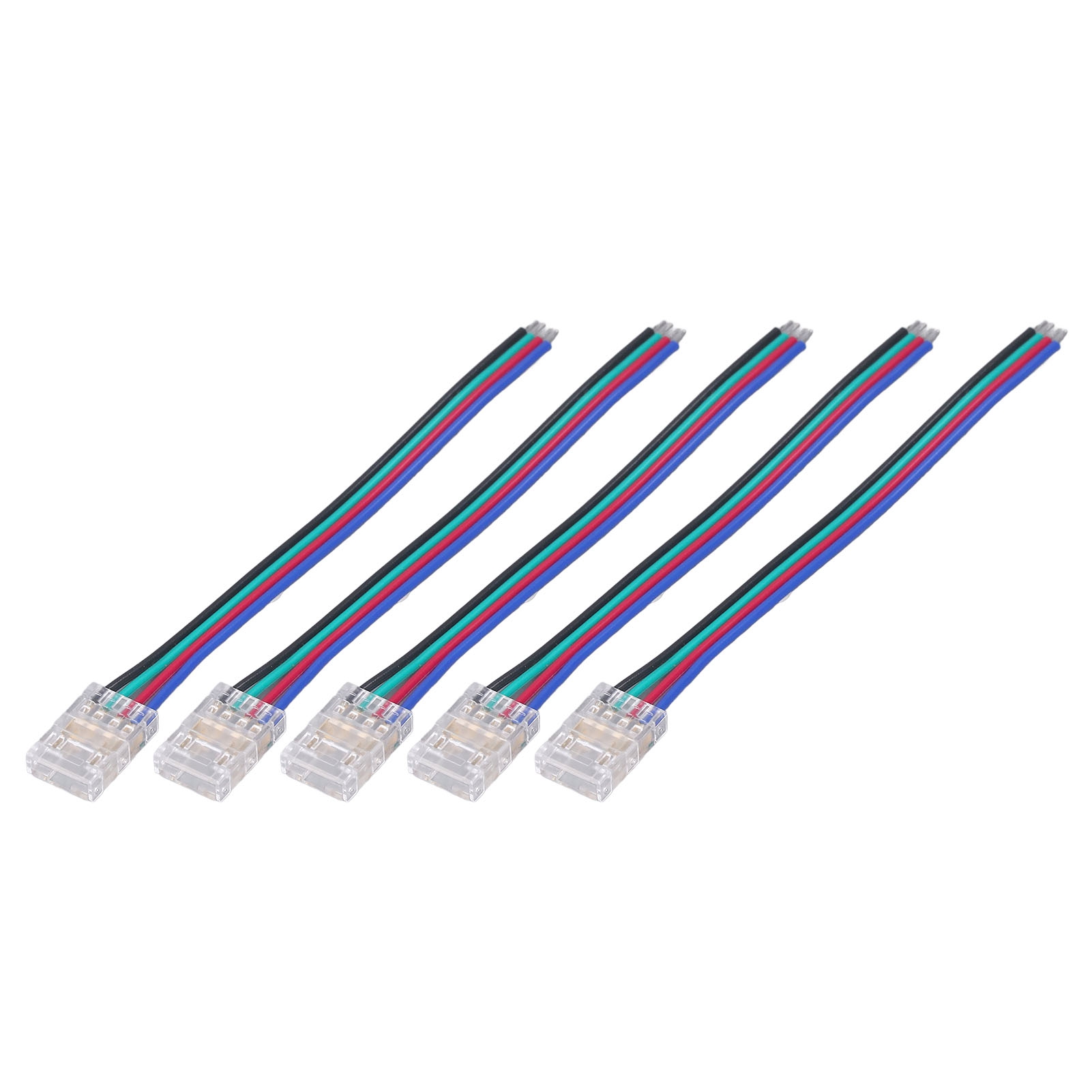 10 Stück 4-polige 10-mm-rgb-led-streifenverbinder, Robust, Langlebig Und Sicher, Für Cob-led-streifen, Für Zuhause, Büro Und Partys