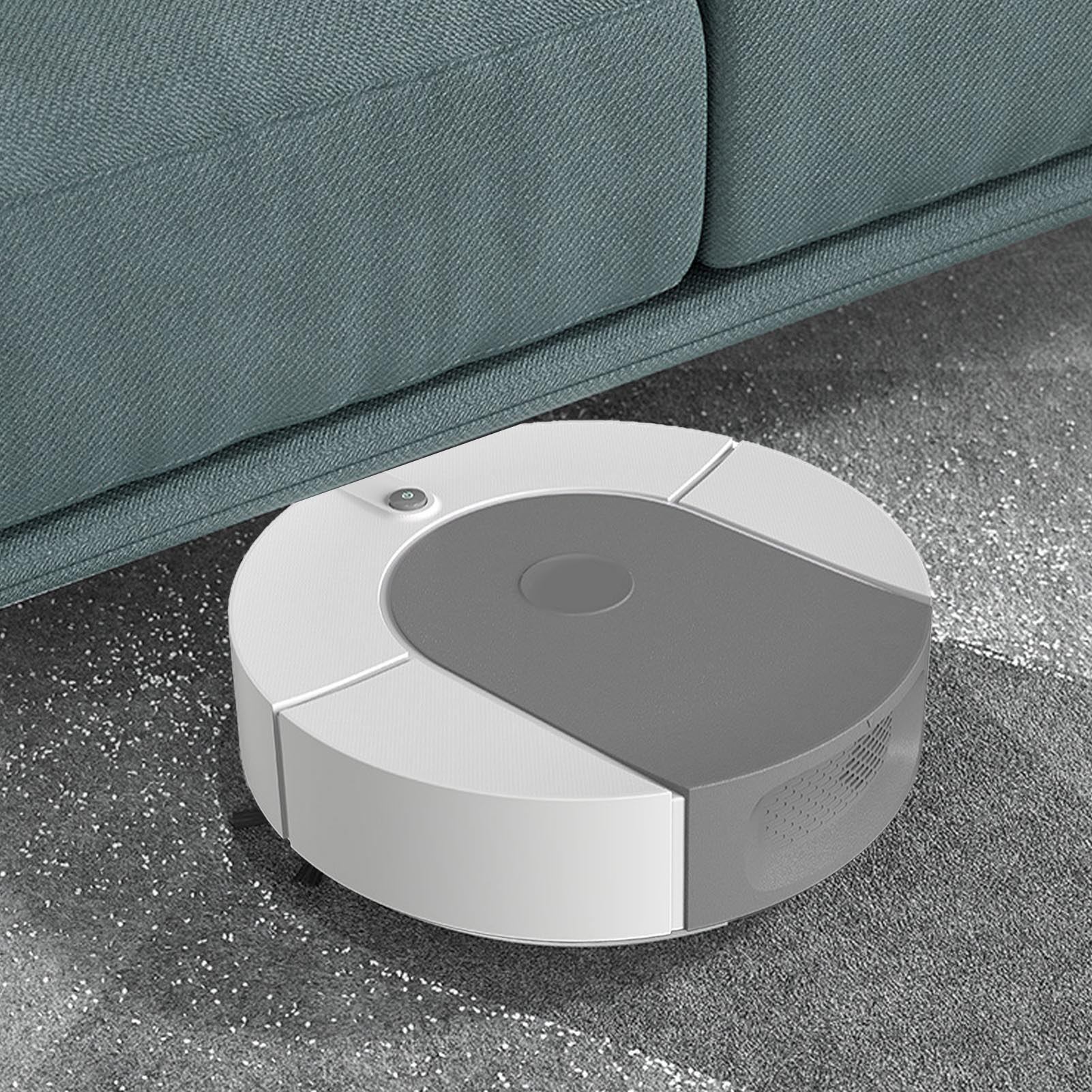 Saugroboter Mit Hoher Saugkraft, Automatisch, Usb-aufladbar, Für Die Reinigung Von Keramikfliesen Und Hartböden, Grau