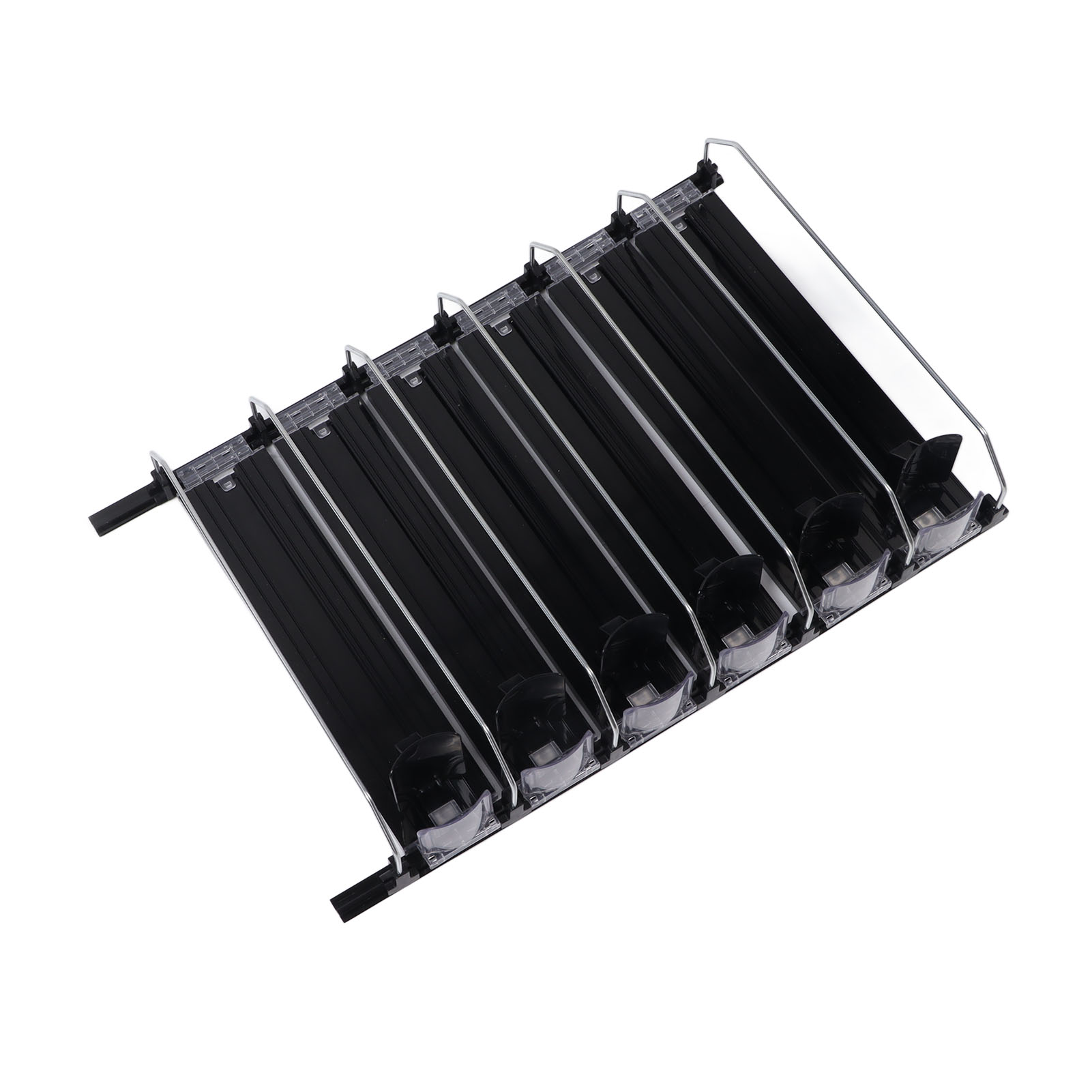 Automatischer Dosenorganizer Für Den Kühlschrank, 31 Cm, Verstellbare Breite, Benutzerfreundlich, Platzsparend, Schwarz