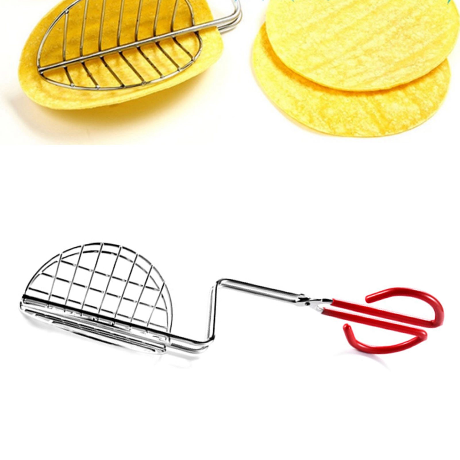 Langstielige Taco-schalenzange Aus Edelstahl Zur Herstellung Von Hausgemachten Taco-schalen