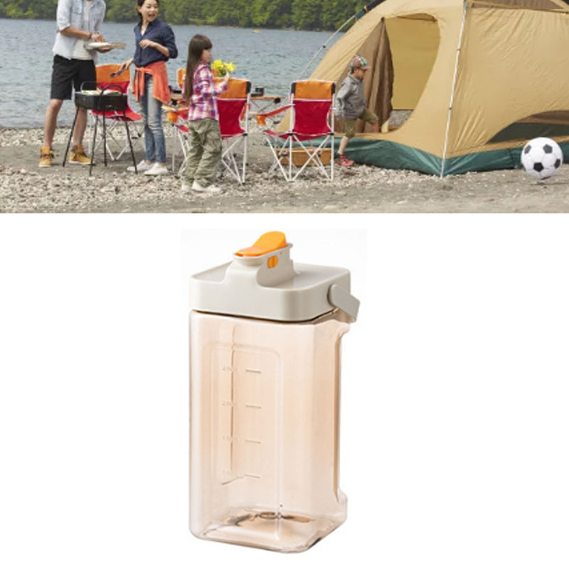 Wasser- Und Getränkespender Mit Zapfhahn Und Auslaufsicherem Griff, Behälter Für Gefrorene Getränke, Outdoor, Camping, Beige