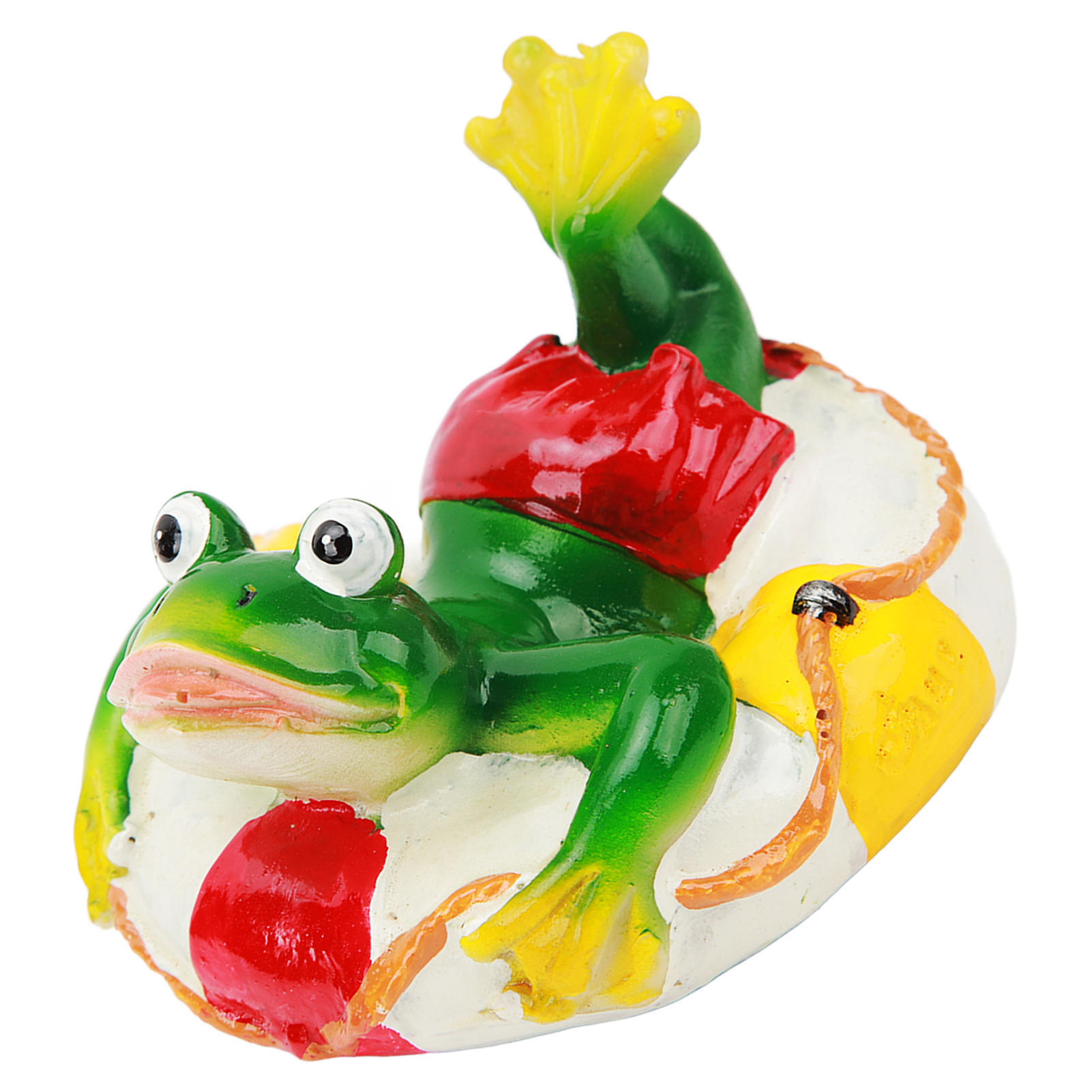 Frosch-teichdekoration, Kunstharz, Farbecht, Schwimmfähig, Frosch-gartenfigur Für Zuhause, Garten, Schwimmring