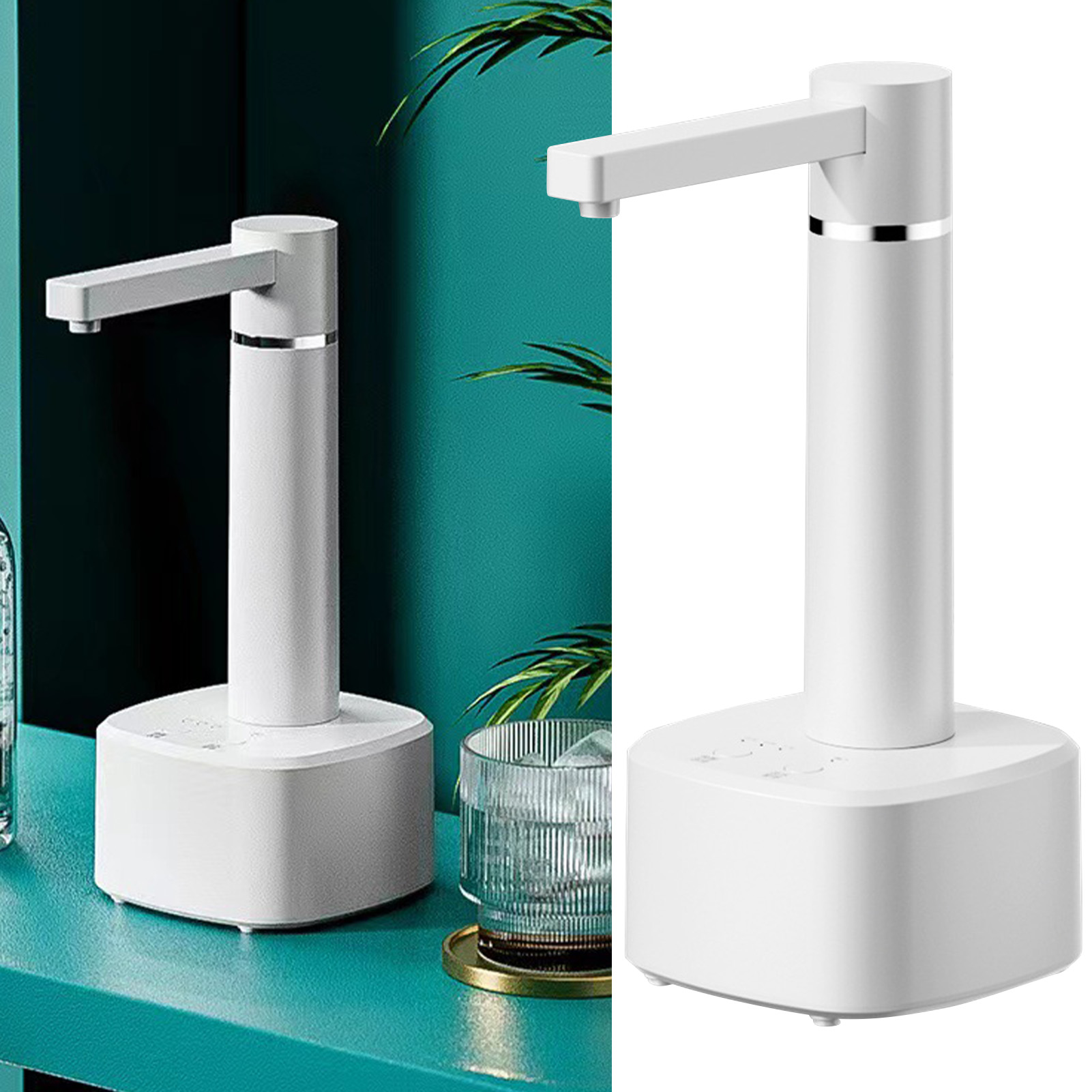 Automatische Trinkwasserflaschenpumpe – Kompakt, Leicht, Intelligent Und Hocheffizient – Elektrischer Wasserspender Für Zuhause, Weiß
