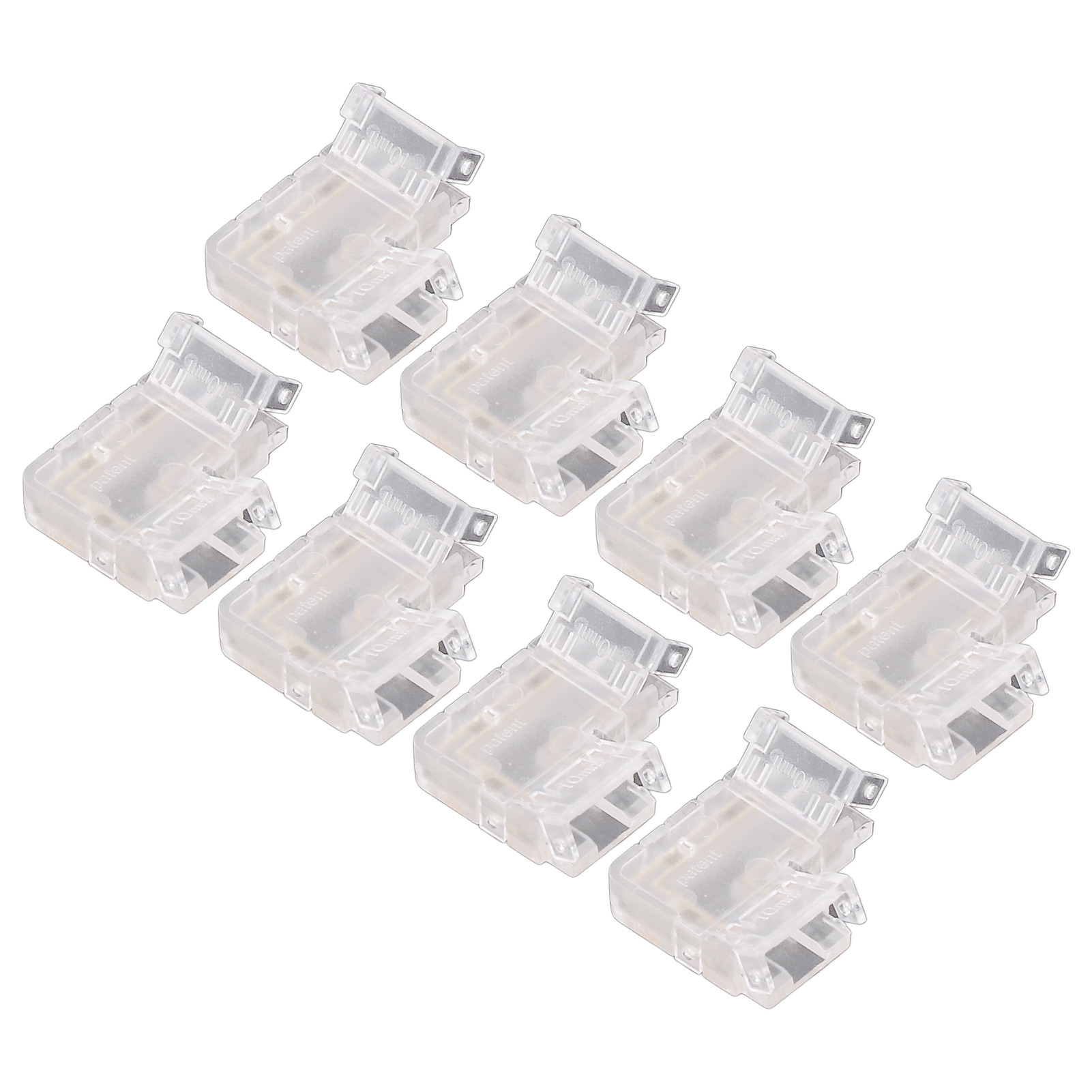 Stück L-förmige Led-streifenverbinder, 4-polig, 10 Mm, Transparent, Lückenlos, Lötfrei, Cob-led-adapter