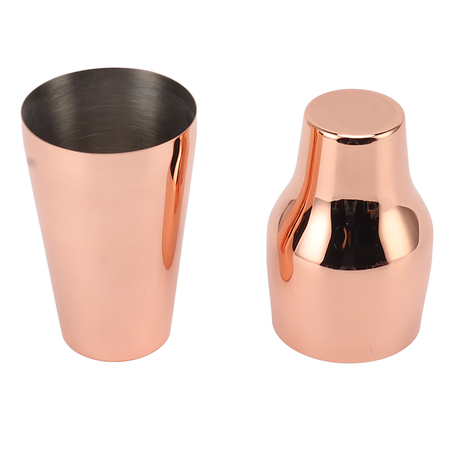 Cocktailshaker Aus Edelstahl Im Französischen Stil, 2-teilig, Martini-mixer, Cocktailshaker, Für Bar, Zuhause, Camping, Picknick, Roségold
