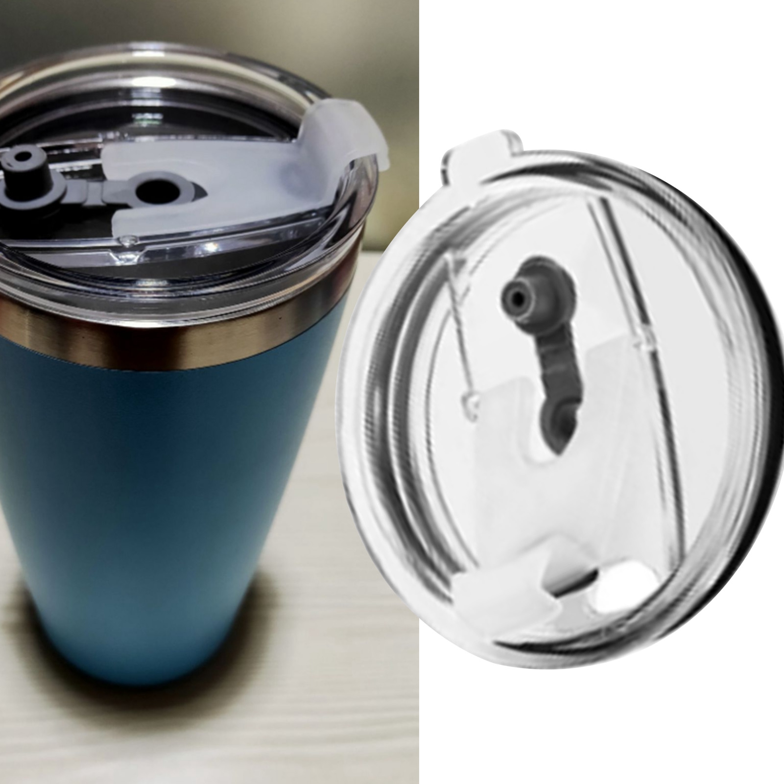 Isolierbecher Mit Luftdichtem Deckel, Spritzwassergeschützt, Sicher Und Praktisch, 887 Ml (30 Oz), Innendurchmesser 92 Mm, Außendurchmesser 100 Mm