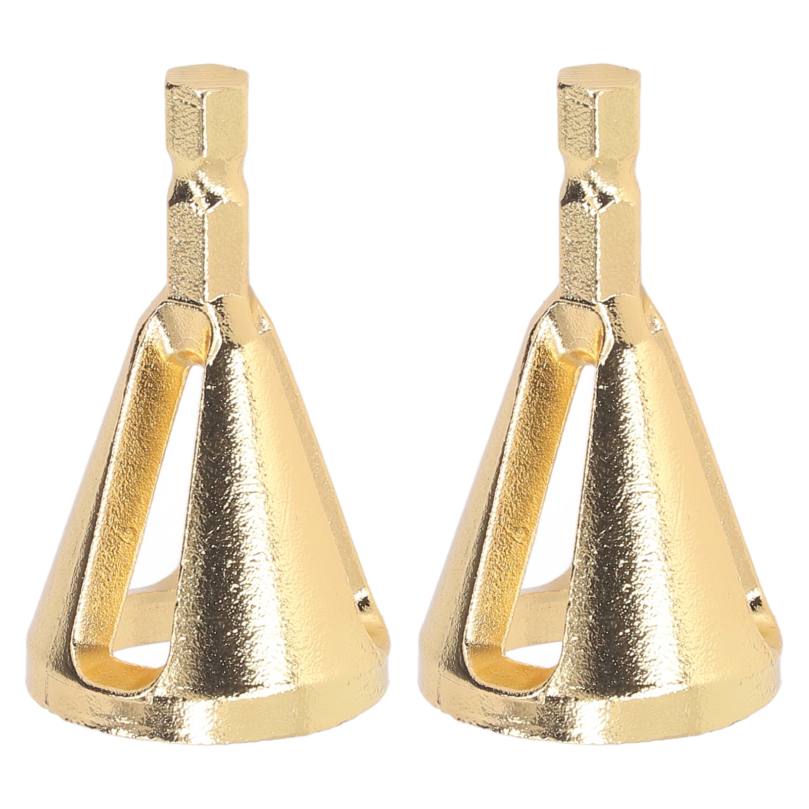 2 Stück Außenfasen-entgratungswerkzeug, Schnellanschluss, 3-fach Innensechskantschaft, Gold