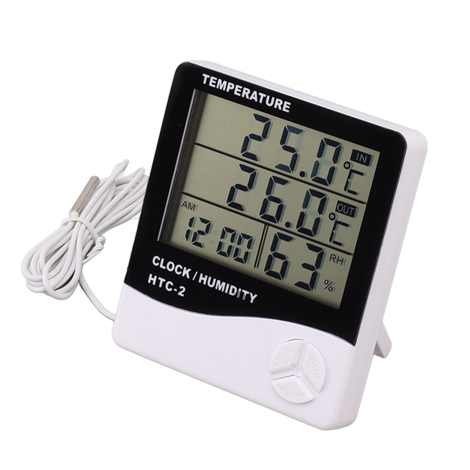 Hochpräzises Innen- Und Außenthermometer, Digitales Hygrometer, Großes Display, Temperatur- Und Feuchtigkeitsanzeige