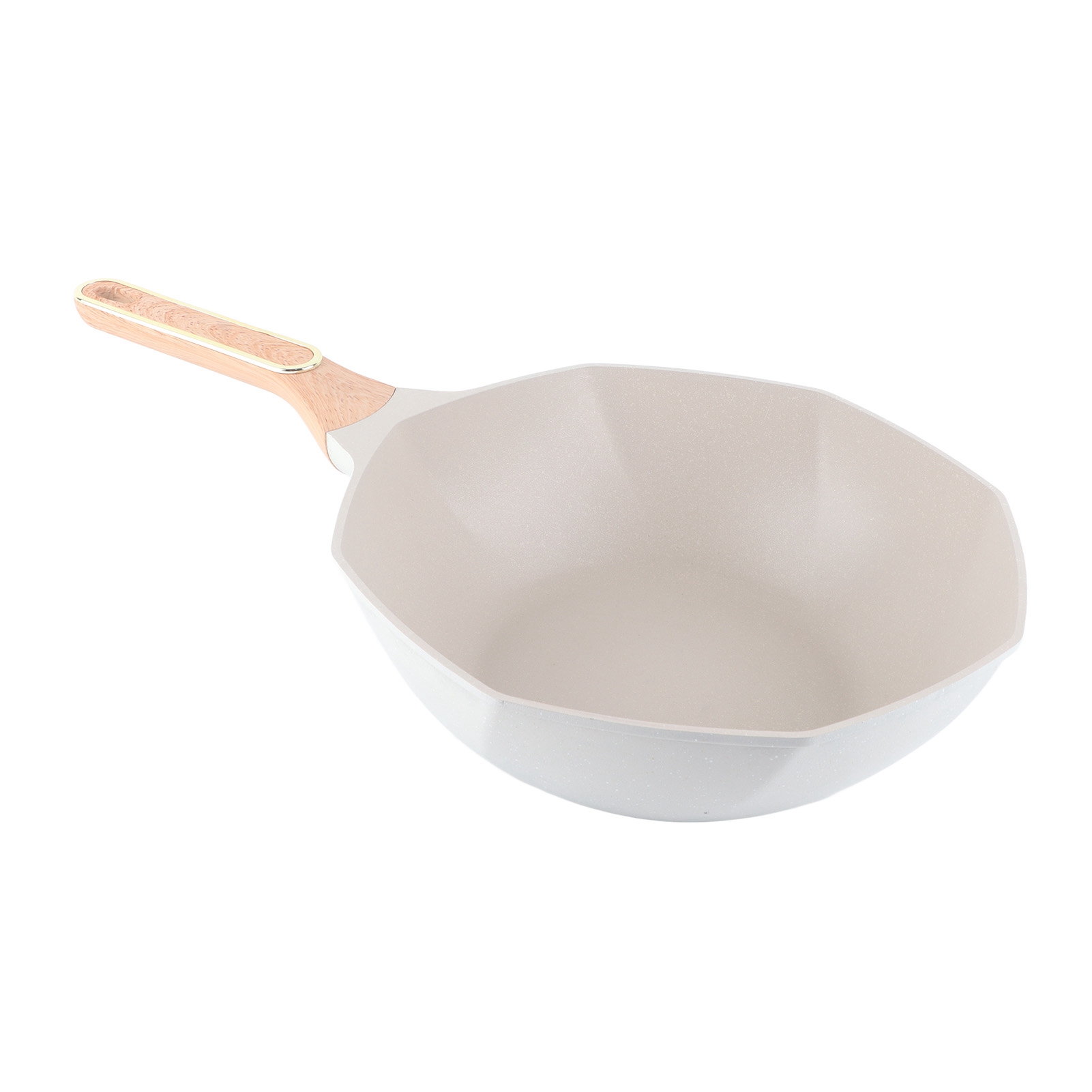 Medizinische Bratpfanne, 32 Cm Durchmesser, Mit Antihaftbeschichtung, Achteckig, Aus Aluminiumlegierung, Geeignet Für Gas- Und Keramikherde