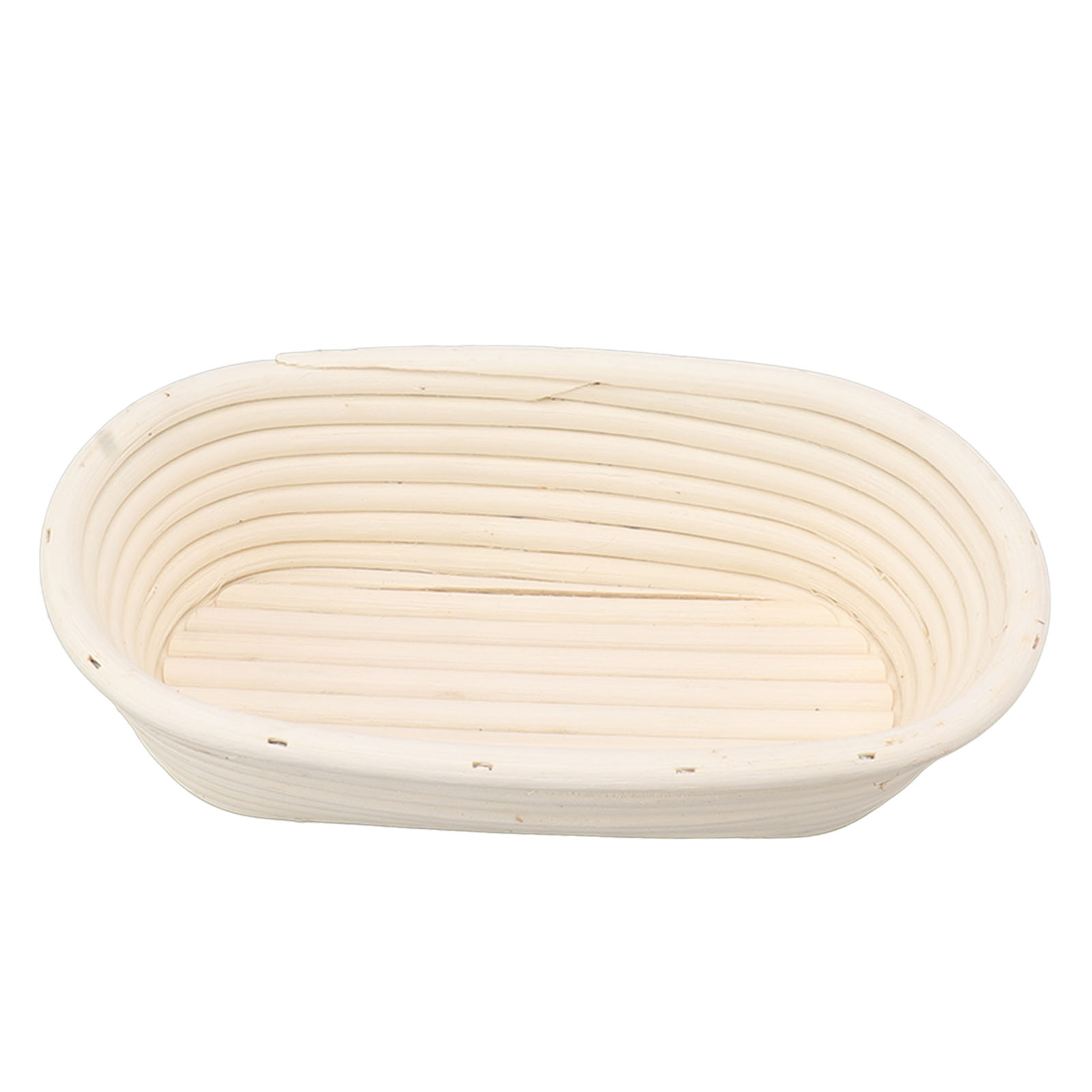 Brotgärkorb-set, 25 Cm, Oval, Natur, Aus Rattan, Inklusive Teigschaber, Tuch Und Pinsel