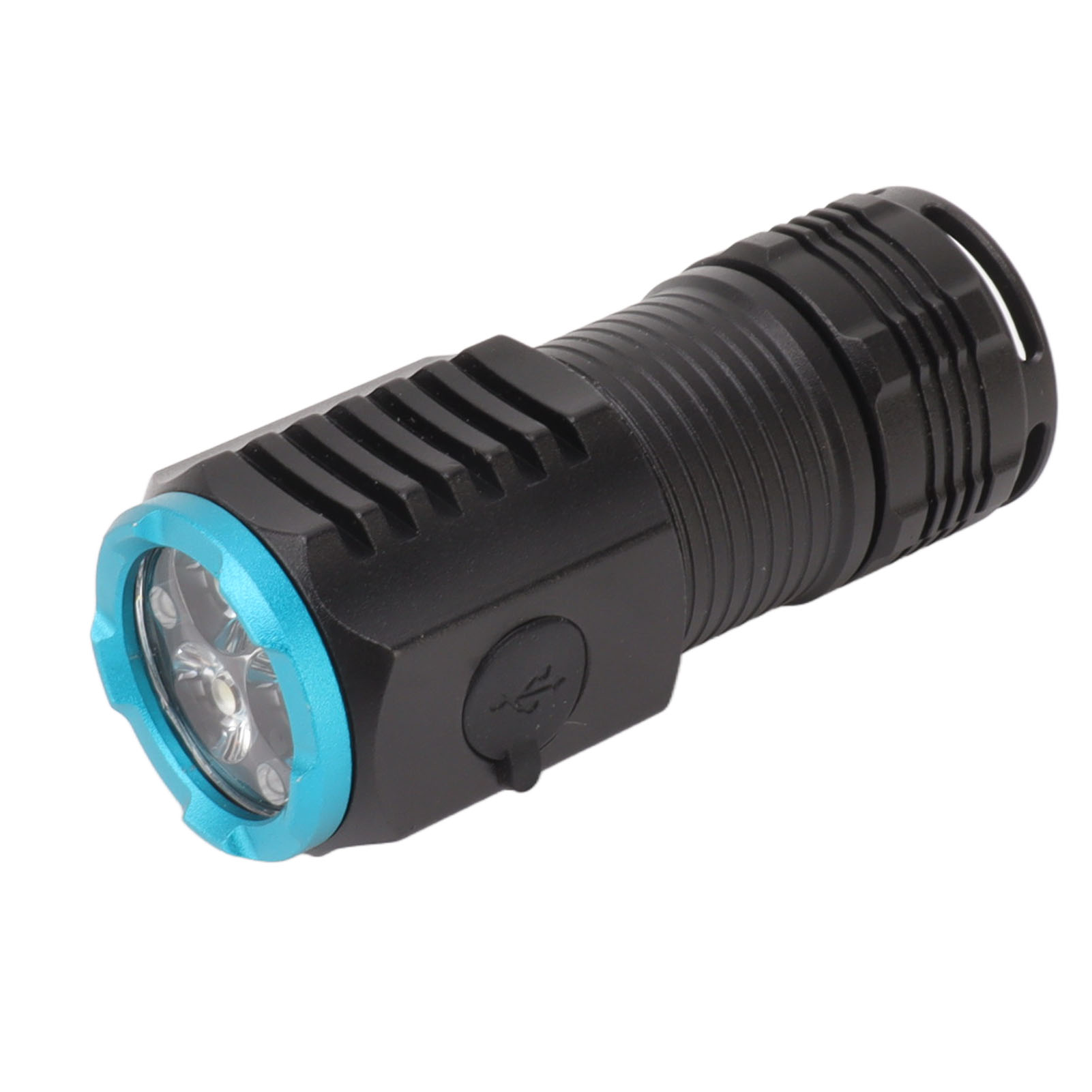 Miniatur-taschenlampe Mit Hoher Leuchtkraft (2000 Lm), Heller, Wiederaufladbarer Led (usb-c), 6 Leuchtmodi, Wasserdicht (ipx4) Und Magnet Am Lampenende.