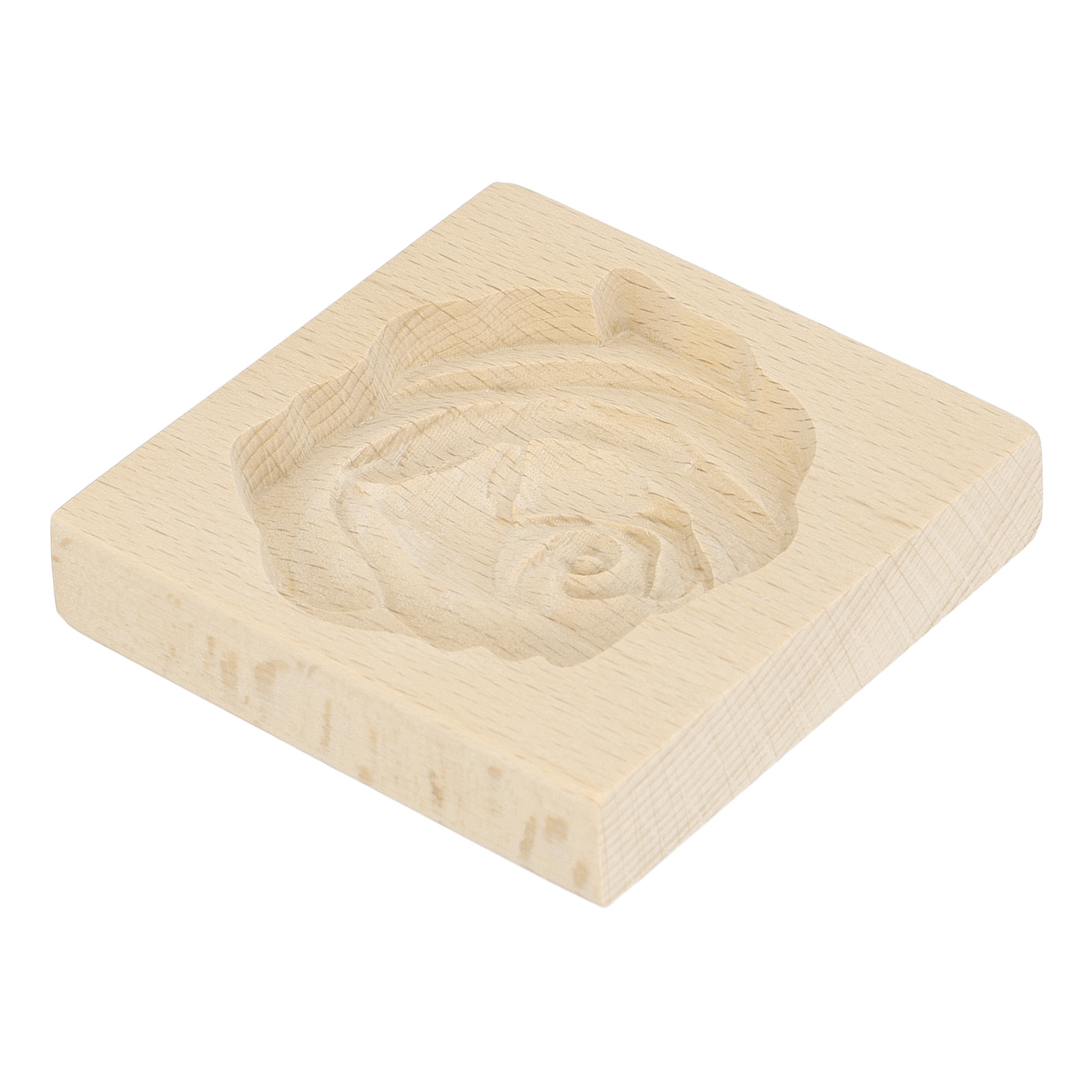 Ausstechform Aus Holz, Einfach Zu Verwenden, Abwaschbar, Geschnitzt, Für Kekse, Zum Backen Zu Hause Und In Der Küche, Rose, Blume
