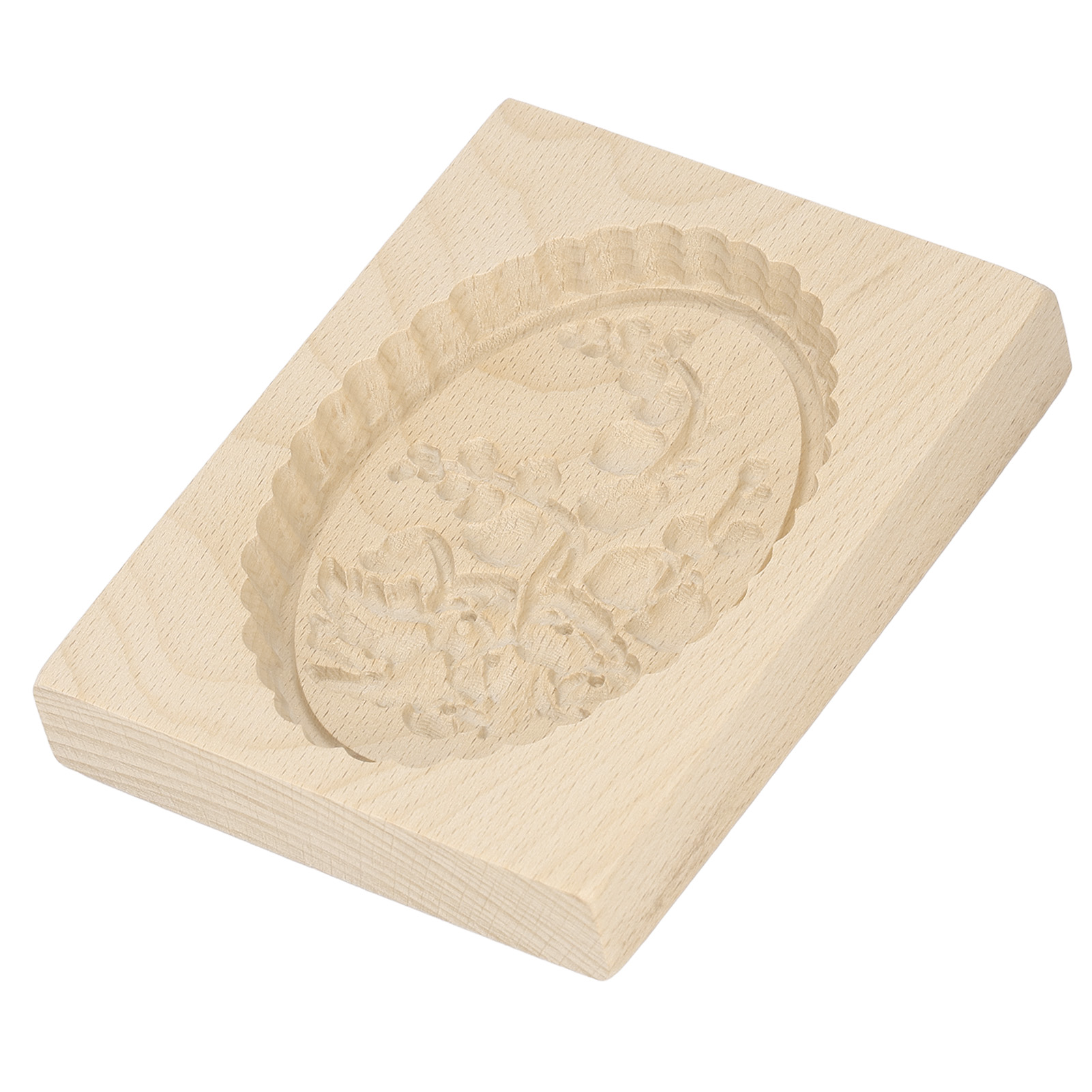 Ausstechform Aus Holz, Leicht Zu Entnehmen, Wiederverwendbar, Abwaschbar, Geschnitzt, Zum Backen Von Keksen Zu Hause Und In Der Küche, Obstbaum