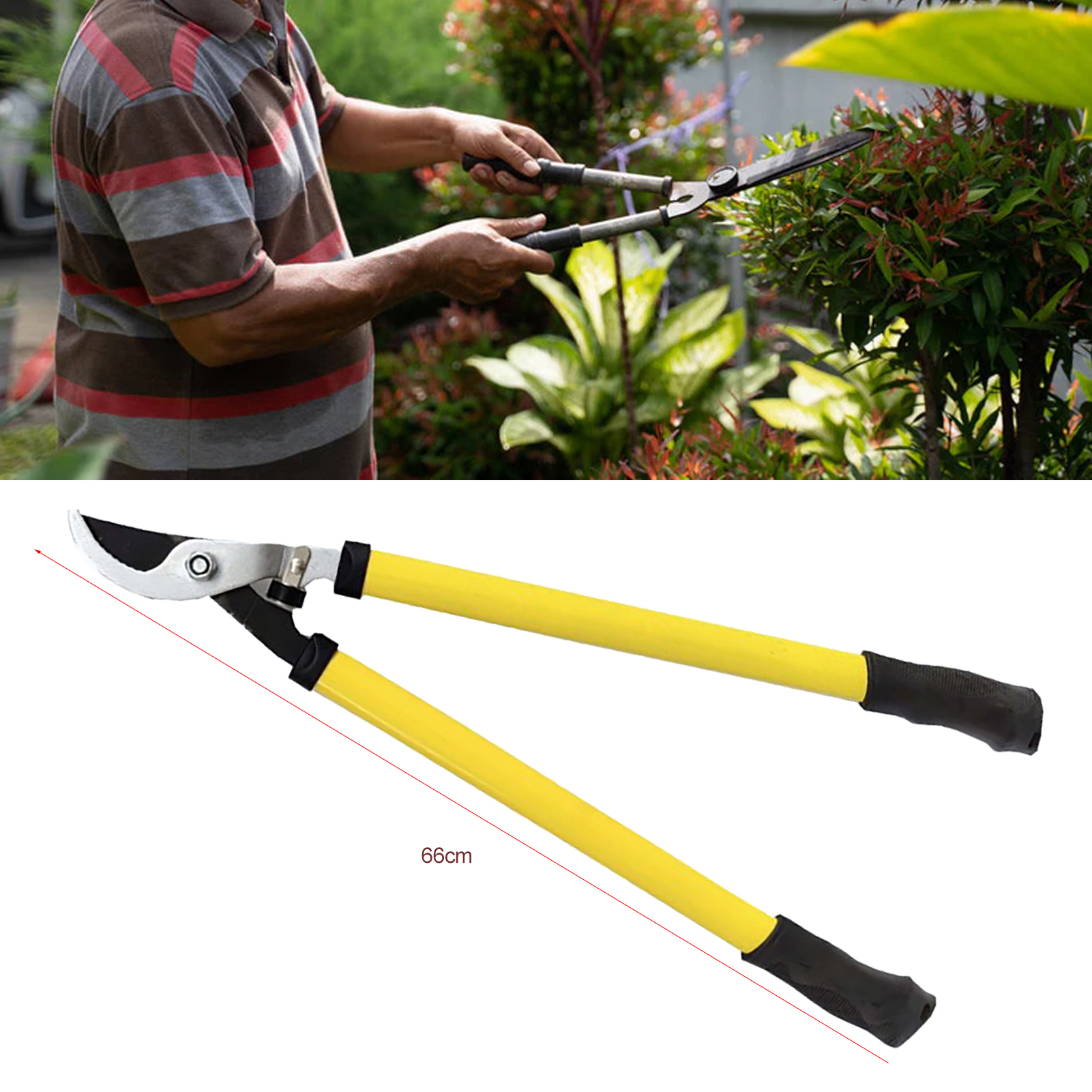 Gartenschere Mit Teleskop-schneidmechanismus Und Astschneider, Strauchschere