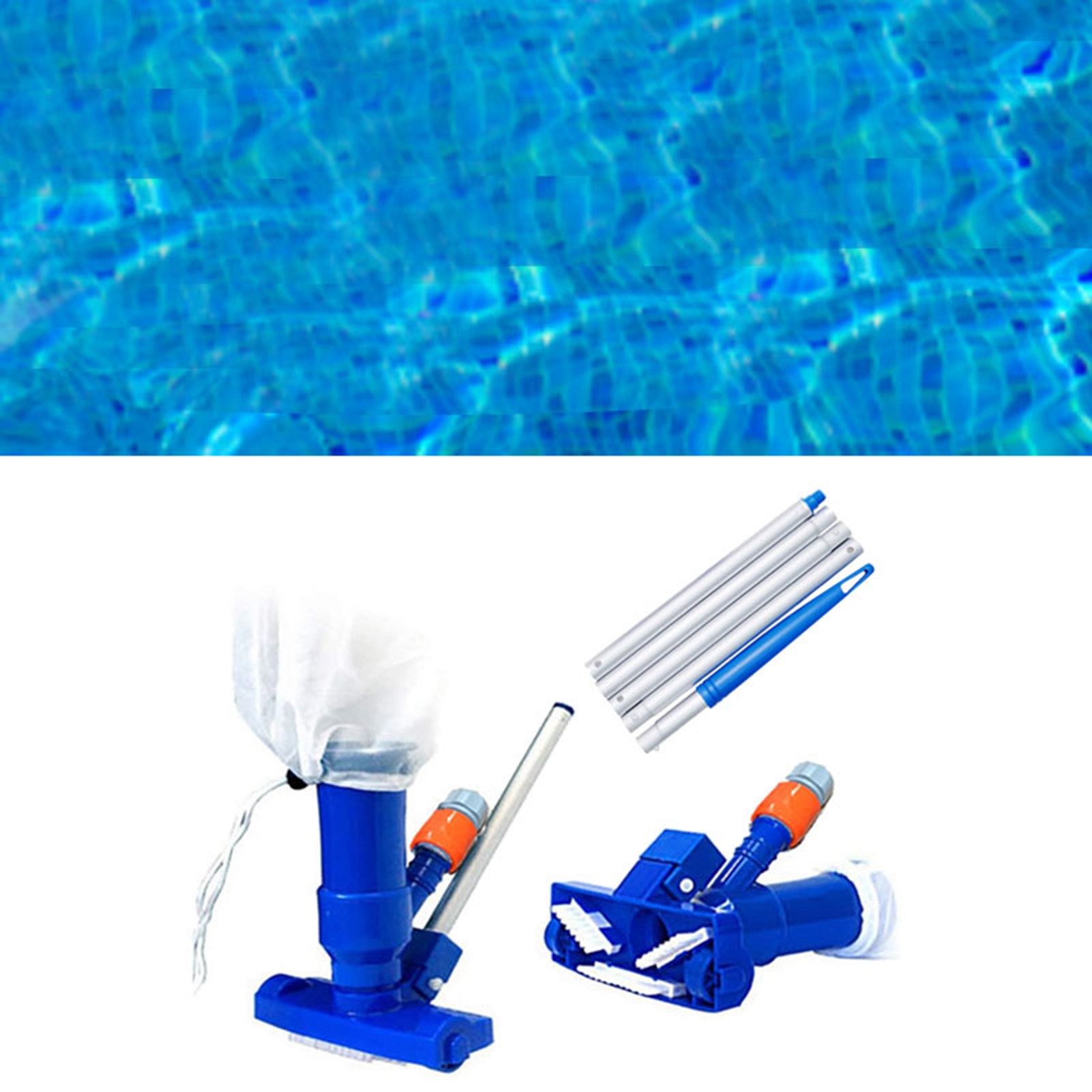 Poolreinigungsset, Saugkopf, Poolreinigungs- Und Schrubbwerkzeug, Eu-stecker