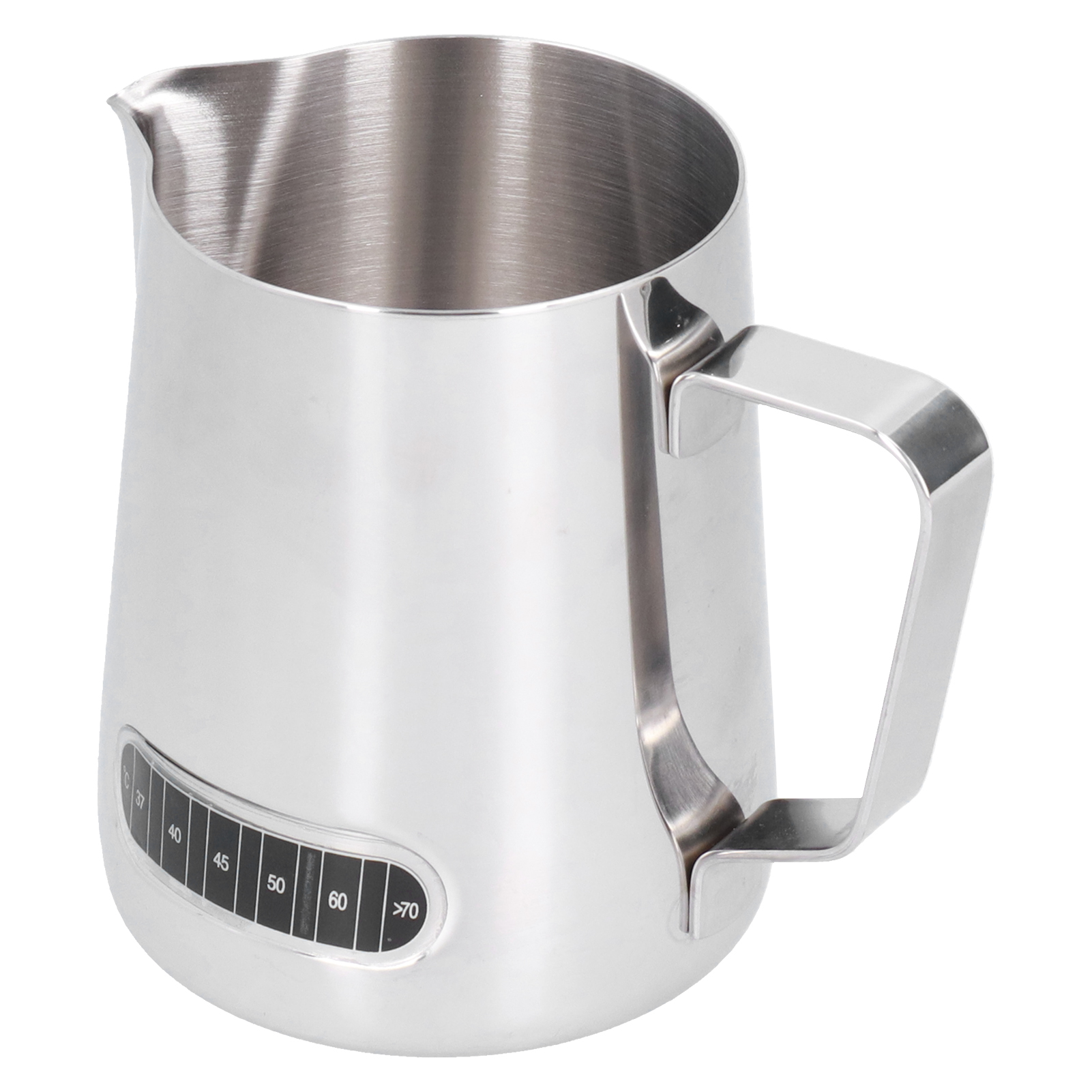600-ml-milch- Und Kaffeeaufschäumbecher Aus Edelstahl, Milchaufschäumkännchen Mit Thermometeraufkleber