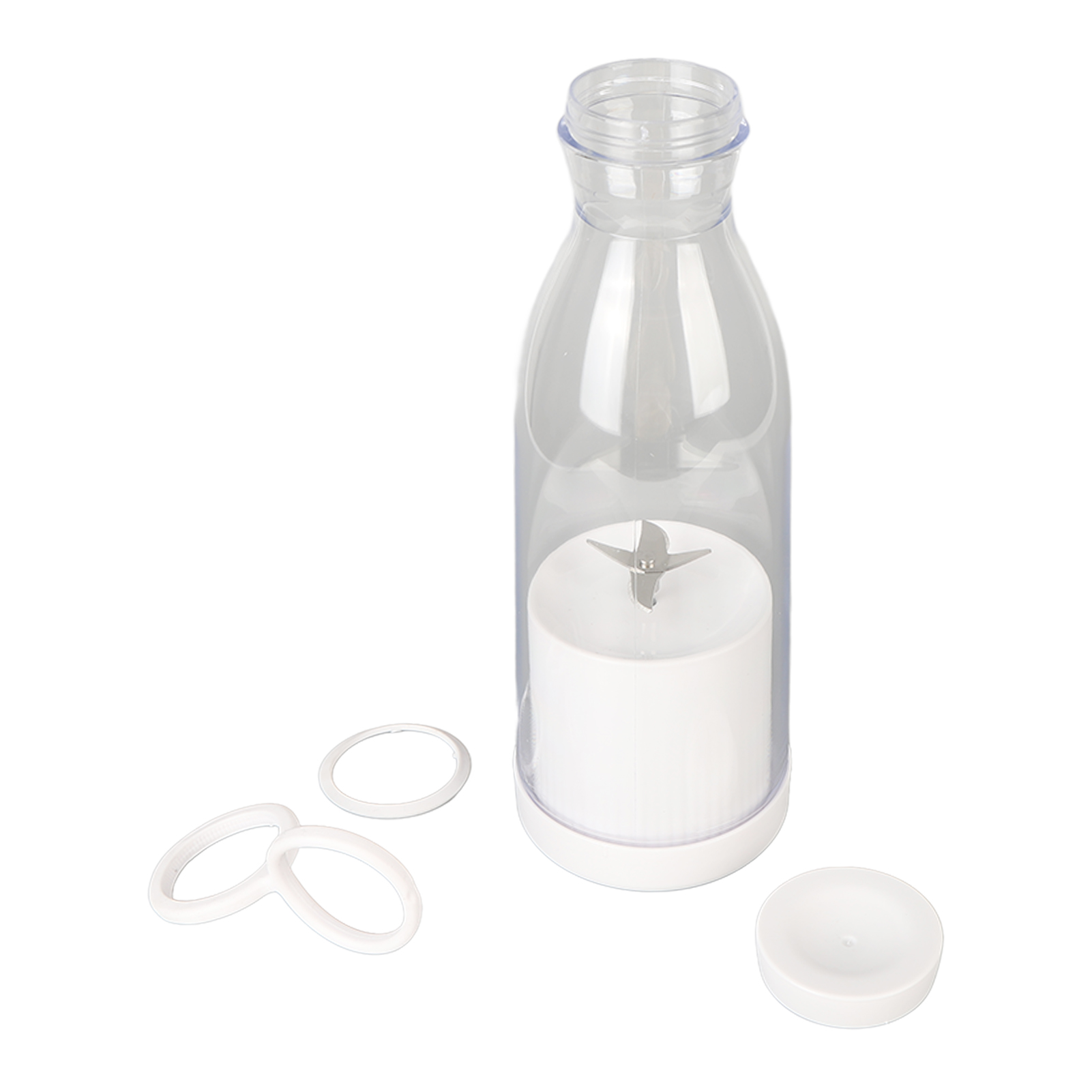 Tragbarer Abs-standmixer Mit Usb-ladefunktion, Mini-entsafter, Manuelle Fruchtmaschine Für Büro, Fitnessstudio Und Reisen