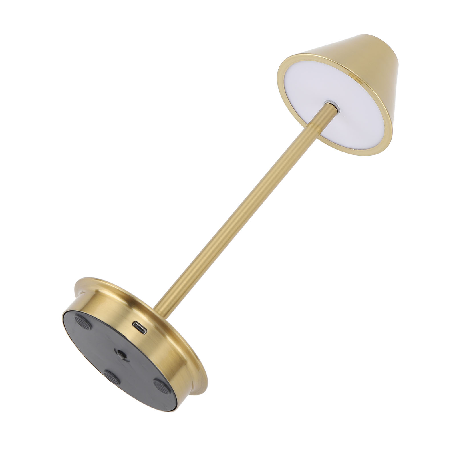 Kabellose Tischleuchte Im Modernen Stil, Aus Eisen, In 3 Farben, Stufenlose Dimmfunktion, Tragbare Led-schreibtischlampe Mit Touch-steuerung, Gold