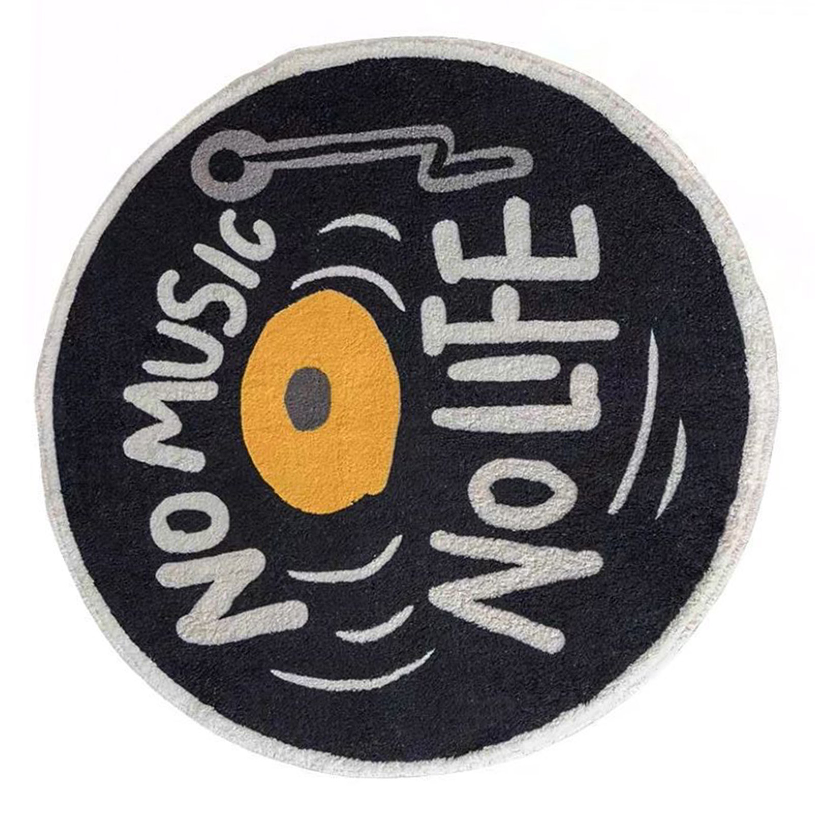 Wasserabsorbierende Matte, Retro-cd-muster, Rutschfest, Dick, Weich, Kaschmirimitat, Typ 1, 60 X 60 Cm