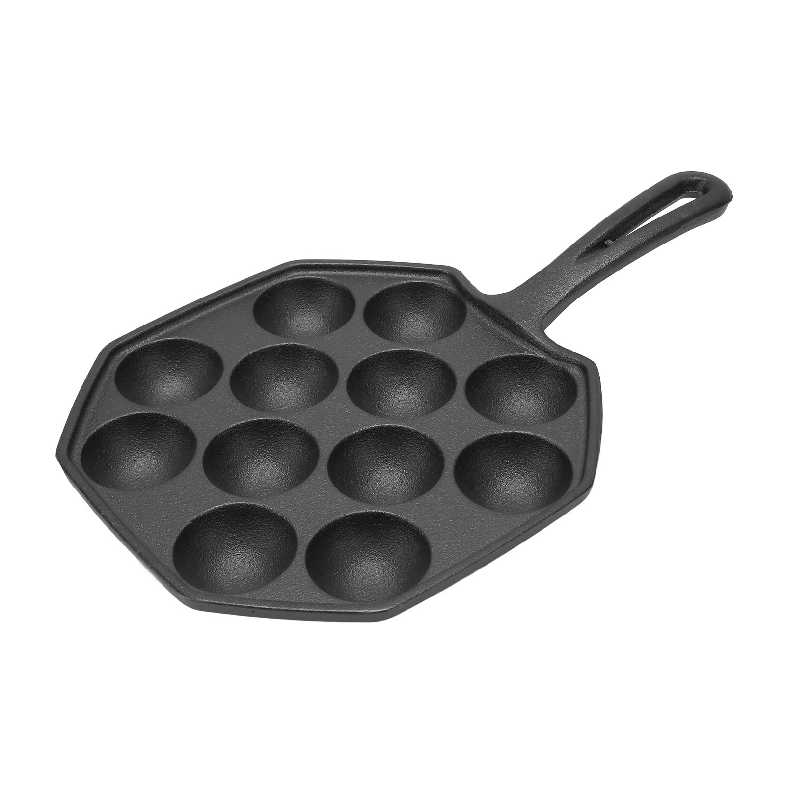 Oktopus-frikadellen-pfanne, 12 Roste, Takoyaki-pfanne, Antihaftbeschichtet, Gusseisen-frikadellen-oktopus-frikadellen-pfanne