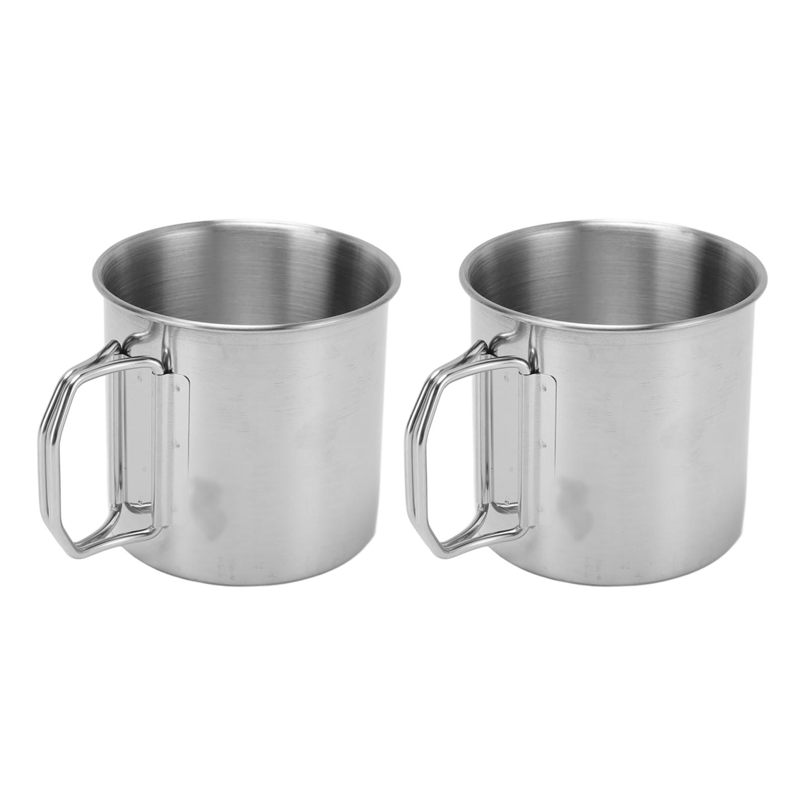 Outdoor-trinkbecher, Faltbar, Tragbar, Edelstahl 304, Für Reisen, Camping Und Wandern, 350 Ml
