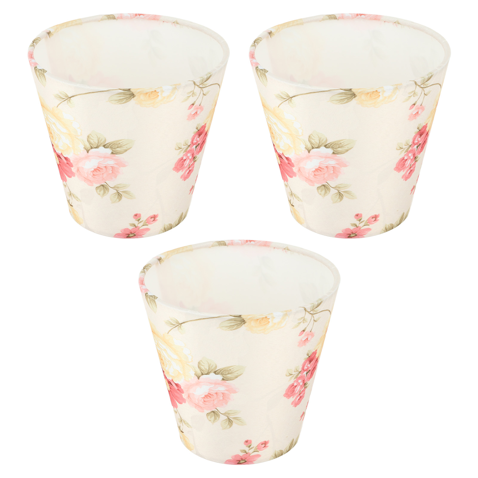 Lampenschirm Aus Stoff, Blumenmuster, Glühbirnenklemme Für Tischlampe, Kronleuchter, Stehlampe