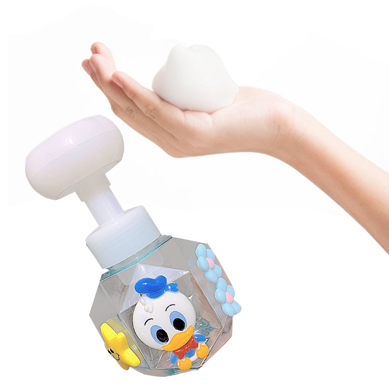 Seifenspender Mit Pumpflasche, Wiederbefüllbare Kunststoff-pumpflaschen, Breite Leere Pumpflaschen Für Shampoo Und Lotion, Blaues Entlein