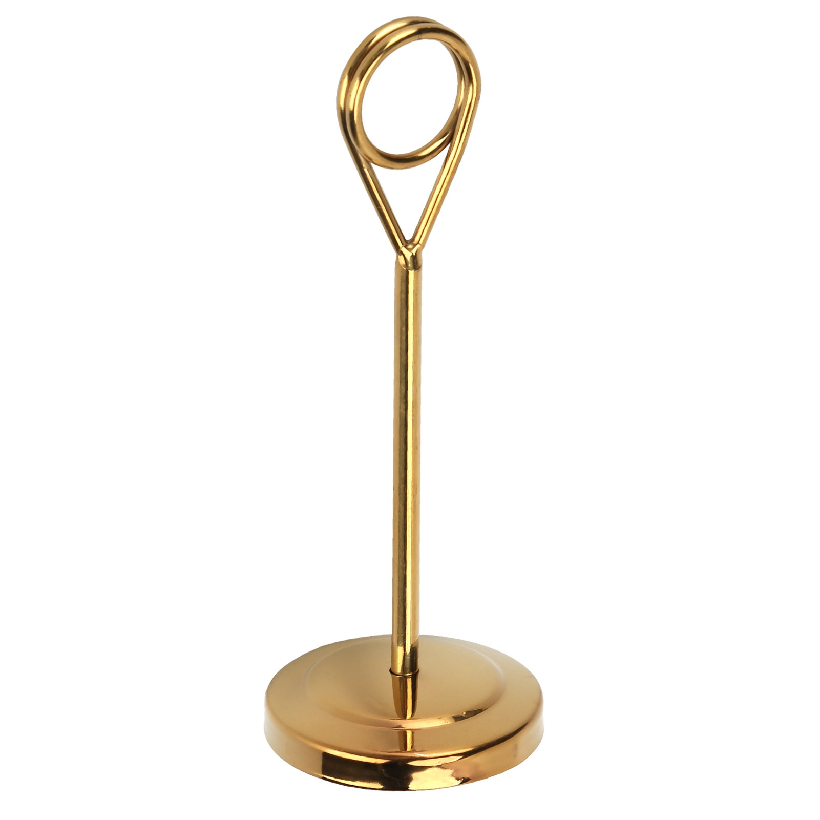 Tischkartenhalter Aus Edelstahl, Langlebig, Farbecht, Leicht, Fotoclip Für Hotel Und Restaurant, 15,5 Cm, Gold