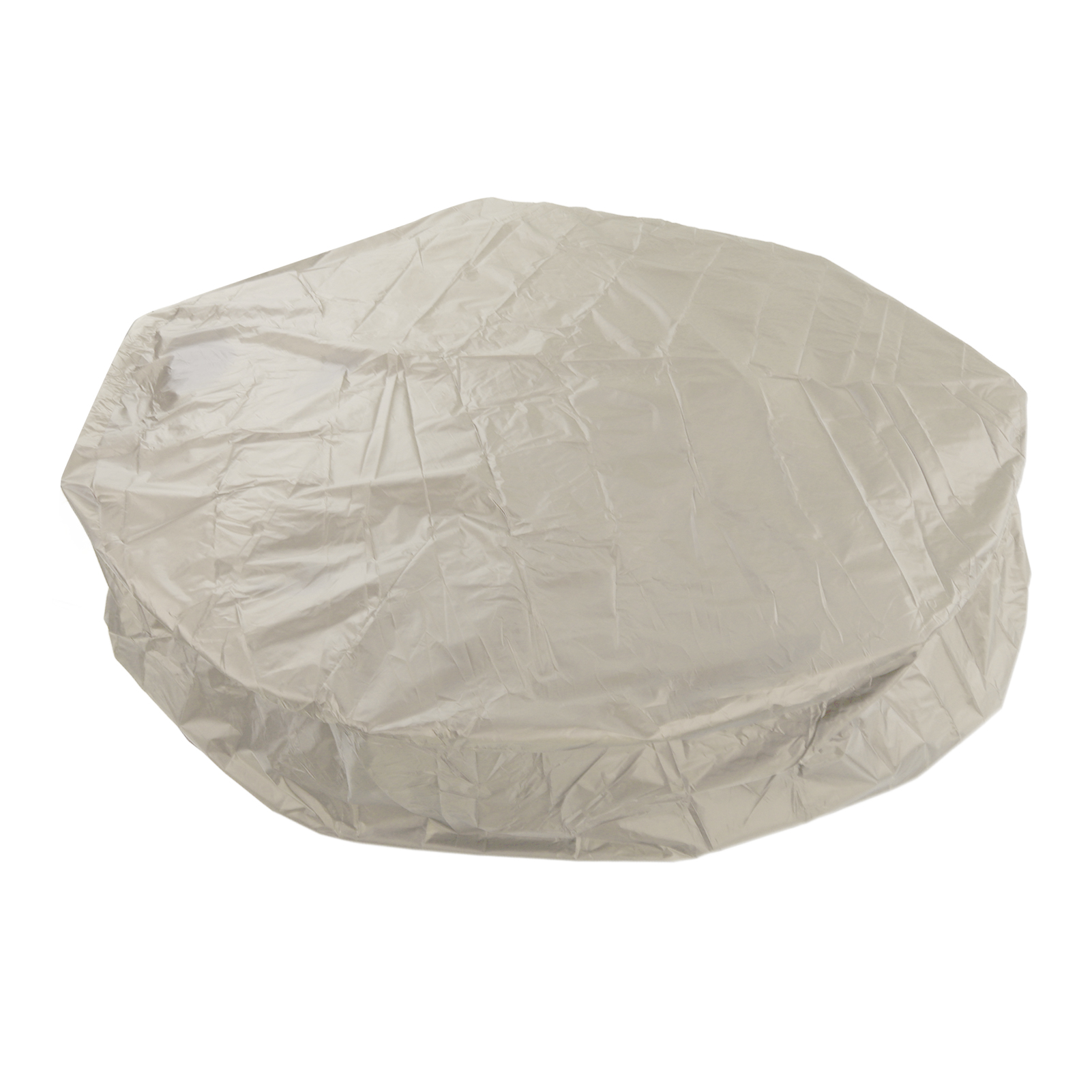 Whirlpoolabdeckung, Rund, 190 Cm, Silberfarben, Polyester, Taft, Wasserdicht, 210 X 30 Cm, Beige