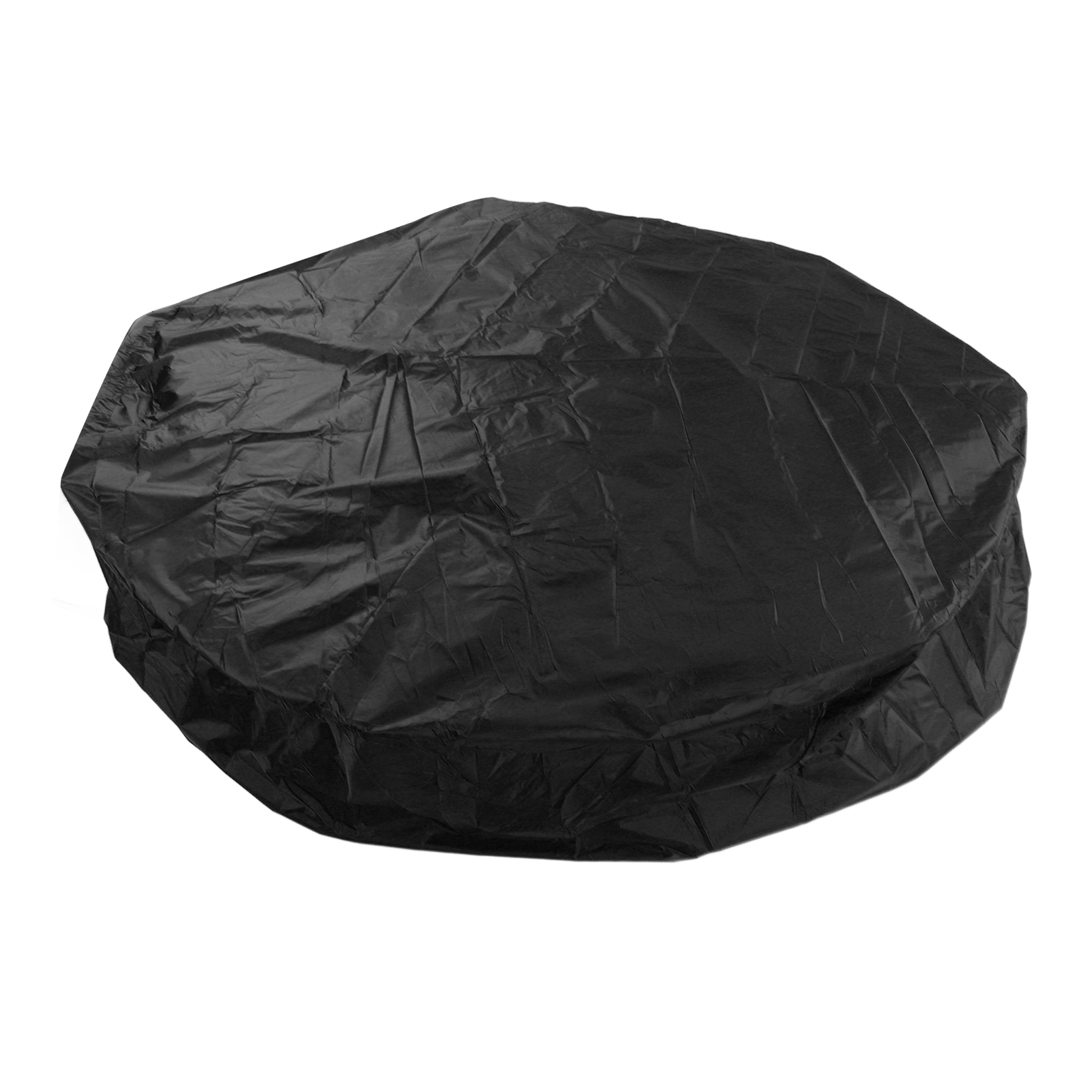 Whirlpoolabdeckung, Rund, 190 Cm, Silberfarben, Polyester, Taft, Wasserdicht, 210 X 30 Cm, Schwarz