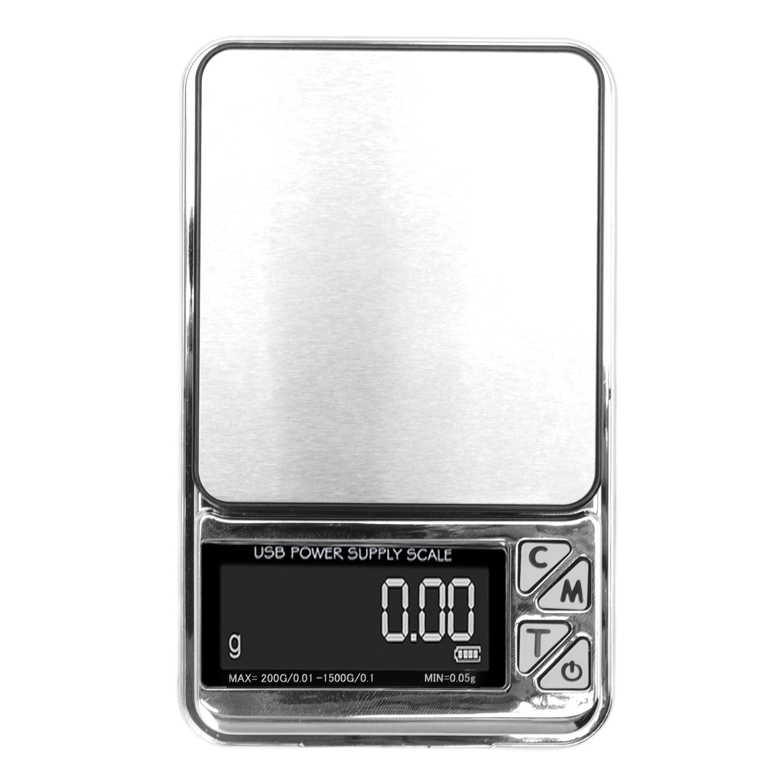 Digitale Küchenwaage 200 G/0,01 G – 1500 G/0,1 G, Hohe Genauigkeit, Usb-aufladbar, Edelstahl, Für Schmuck Und Lebensmittel
