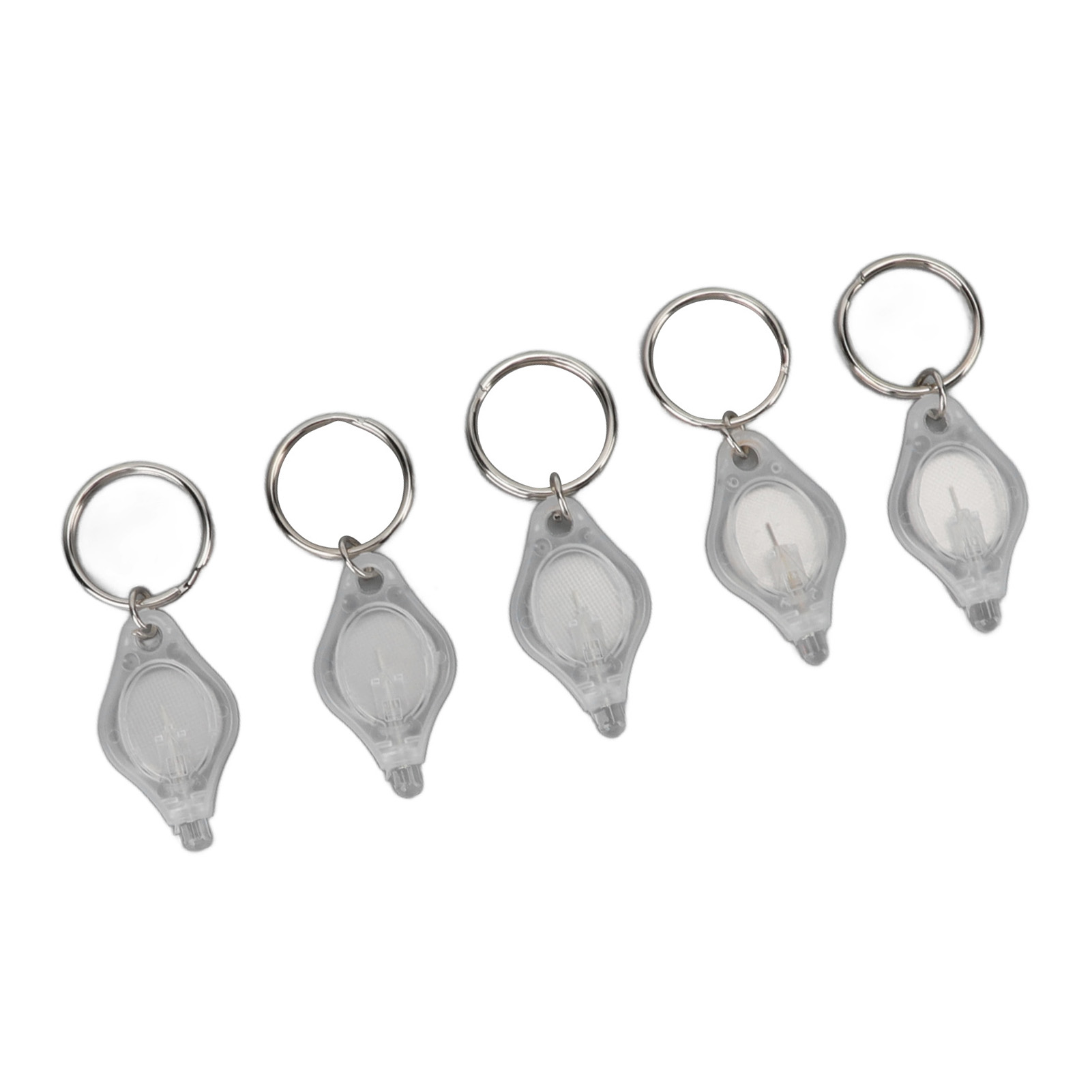 5-teiliges Mini-led-schlüsselanhänger-taschenlampen-set, Tragbare Schmuck-schlüsselanhänger-taschenlampe, Weißlicht-erkennung