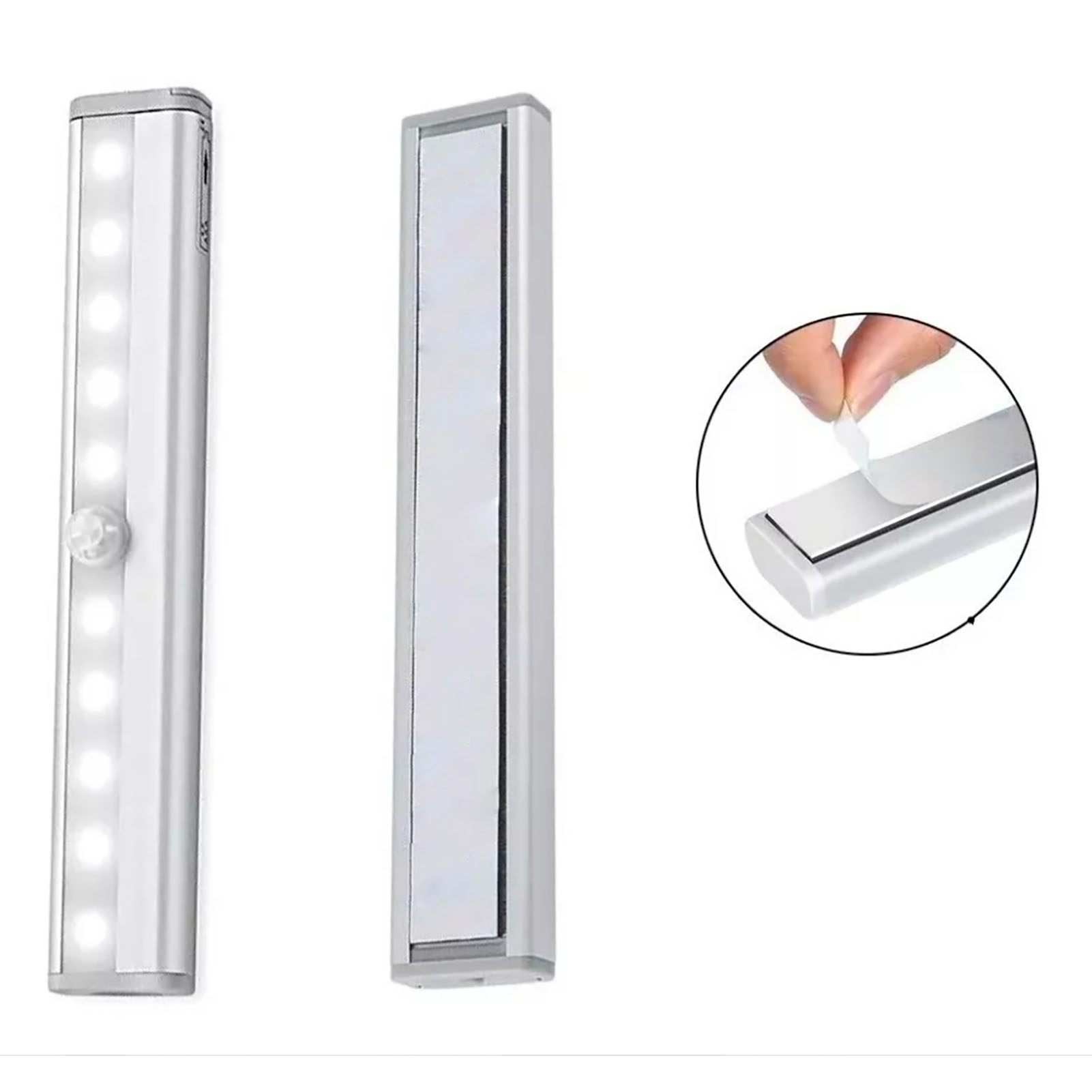 Led-kleiderschrankleuchte Mit 10 Leds, Usb-aufladbar, Bewegungssensor, Wandleuchte Für Kleiderschrank, Küche, Schlafzimmer, Weißes Licht
