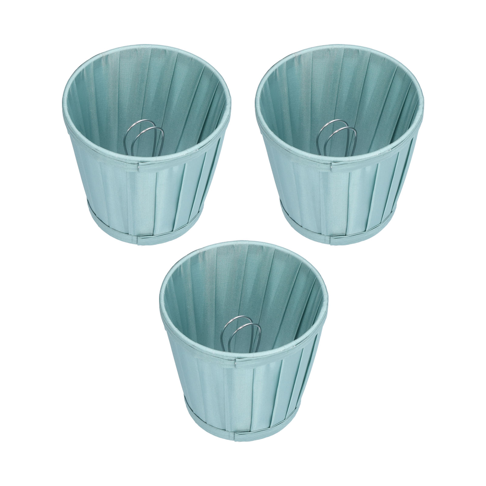 3-teiliges Set E14-stofflampenschirme Mit Stofflampenklemme Für Kronleuchter, Wandlampen, Büro, Heimdekoration (dunkelgrün)