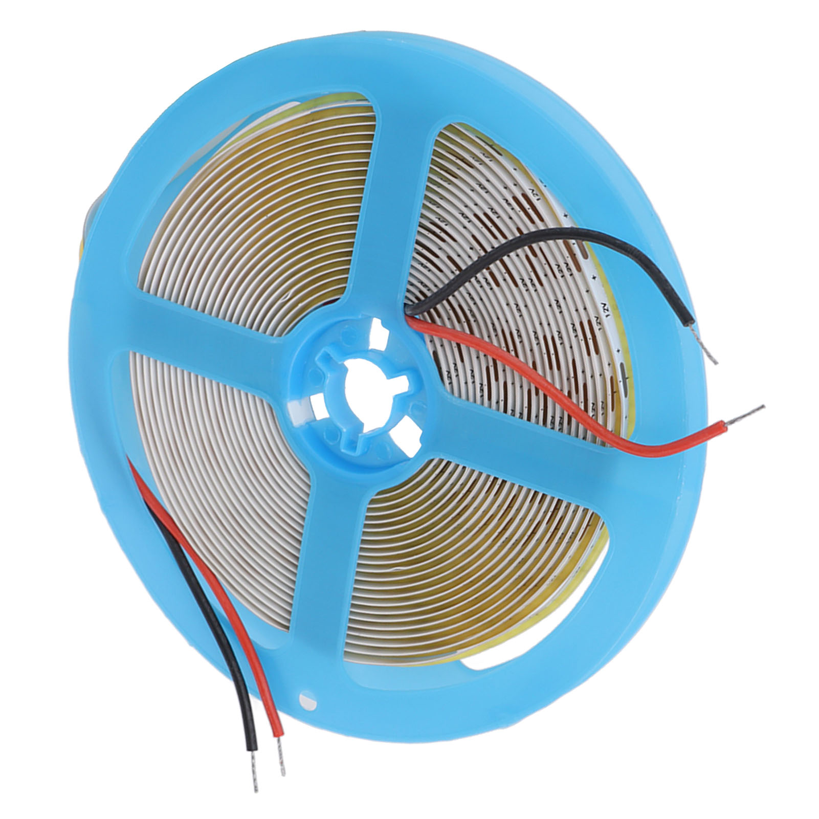 Flexibler Led-cob-lichtstreifen, 12 V, Selbstklebend, Farbwiedergabeindex (cri) 90, Flexibel, Gleichmäßige Ausleuchtung, 110 Lm, 5 M, 3000 K, Warmweißes Licht