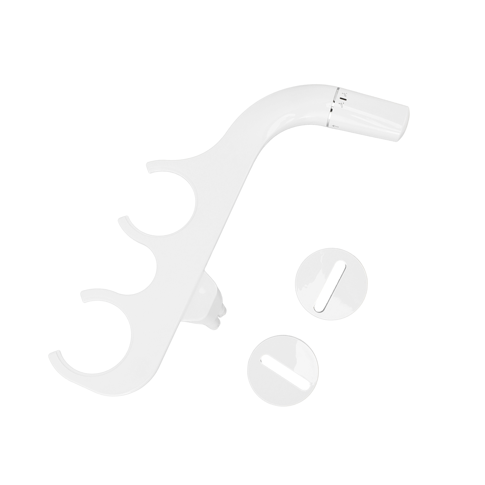 Schlankes 3/8"-bidet Mit Kupfer-t-stück, Nicht Elektrisch, Selbstreinigend, Mit Doppeldüse, Hygienisches Bidet Für Damentoiletten, Weiß