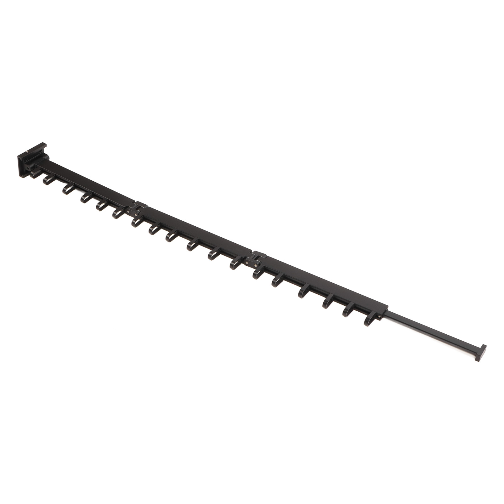 Wandkleiderbügel, Ohne Loch, Ausziehbar, Aus Aluminium, Zum Wäschetrocknen, Für Den Innenbereich, Für Den Balkon, 3-fach Faltbar