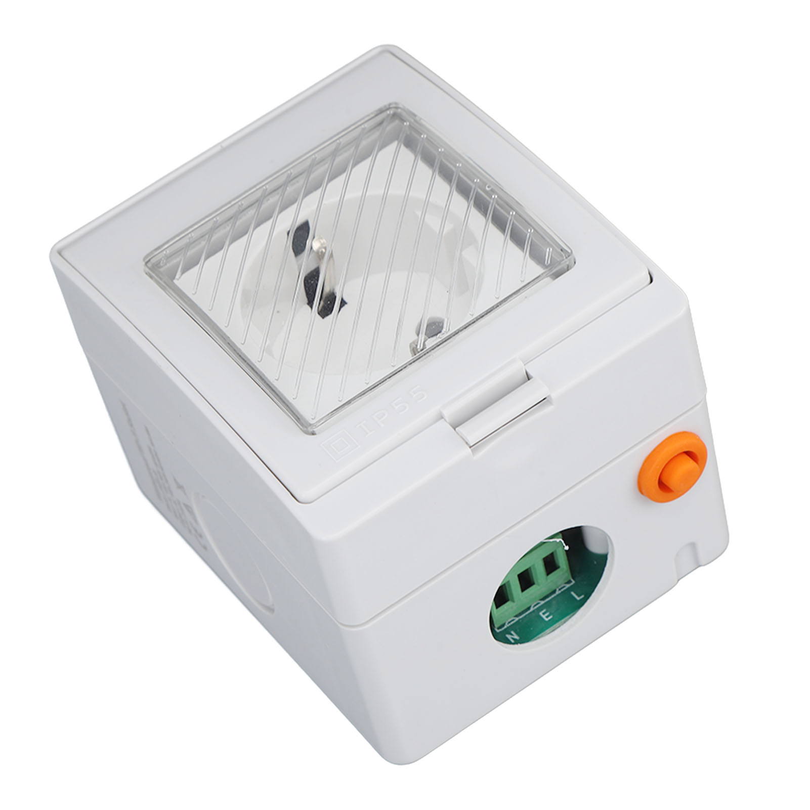 Intelligente Wlan-pc-steckdose, Abs Ip55, Wasserdicht, Fernsteuerbar, Mit App, Für Badezimmer, Außenbereich, 100-240 V, Sn55 Sr (de 16 A Stecker)