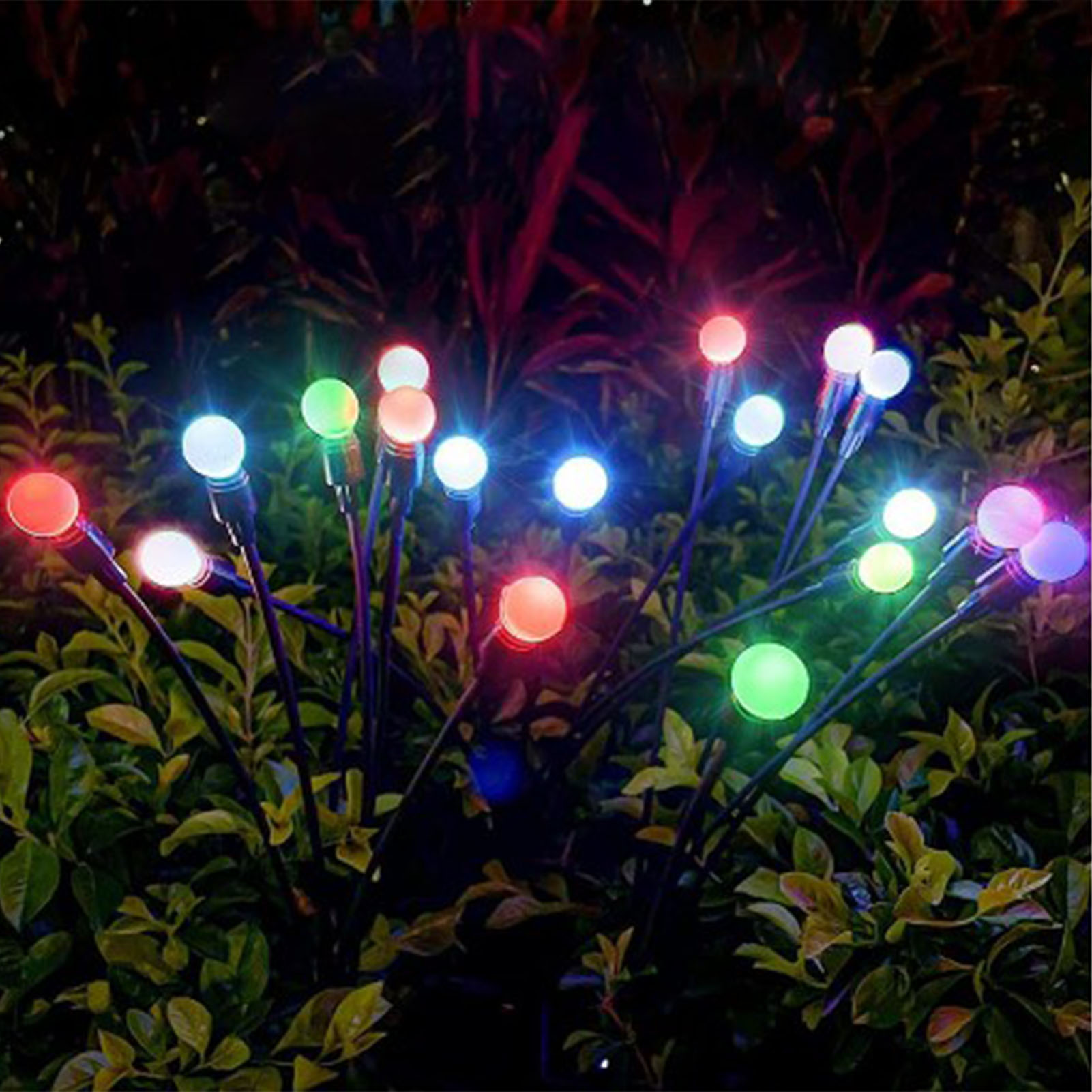 Intelligente Solar-gartenleuchten Mit Lichtsteuerung, Hell, Wasserdicht, 10 Farbige Lichter