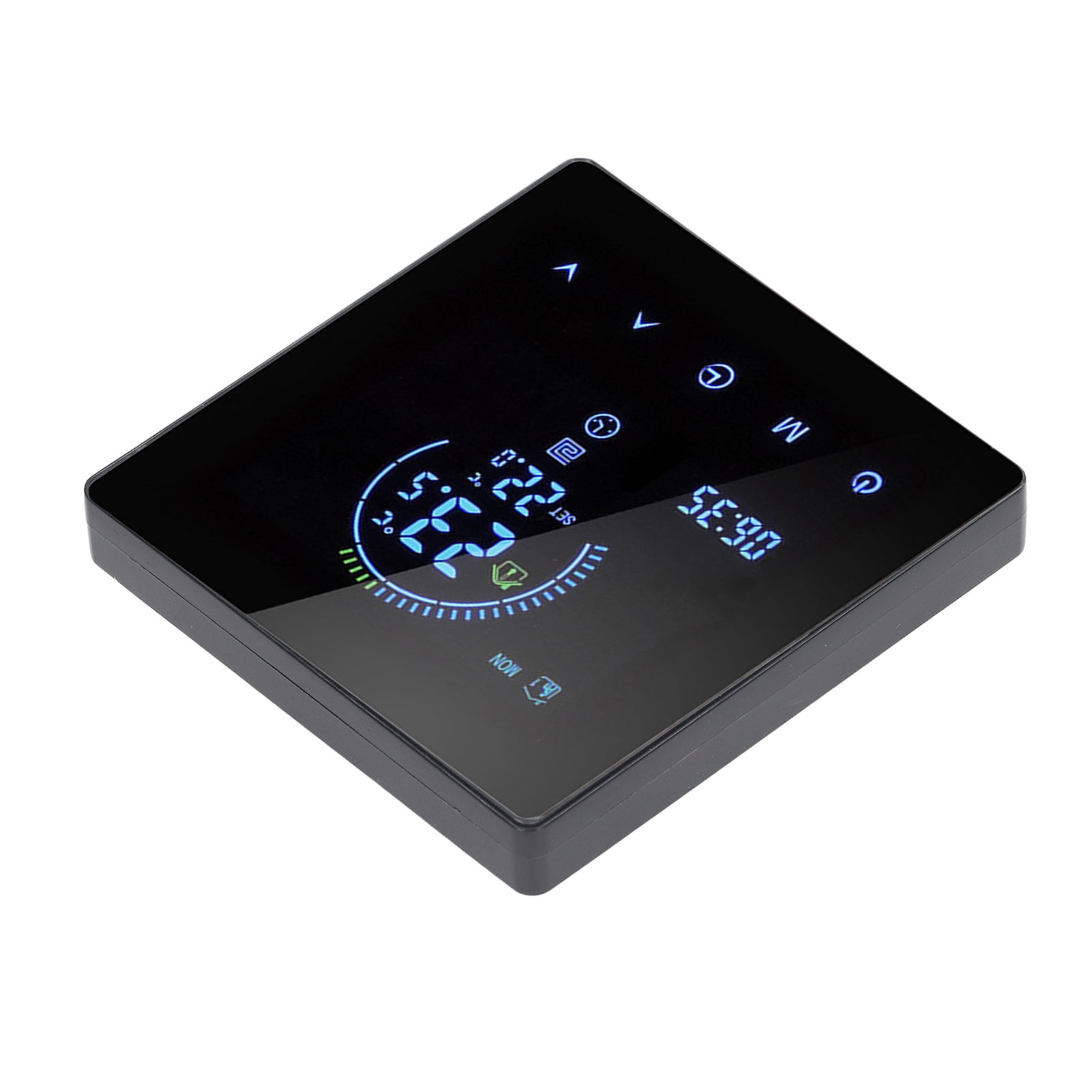 Intelligenter 3a-thermostat Mit Farb-touchscreen Und Lcd-display, Warmwasserthermostat Für Zuhause, Büro, Einkaufszentrum, Geschäft, Schwarz, Standardmodell