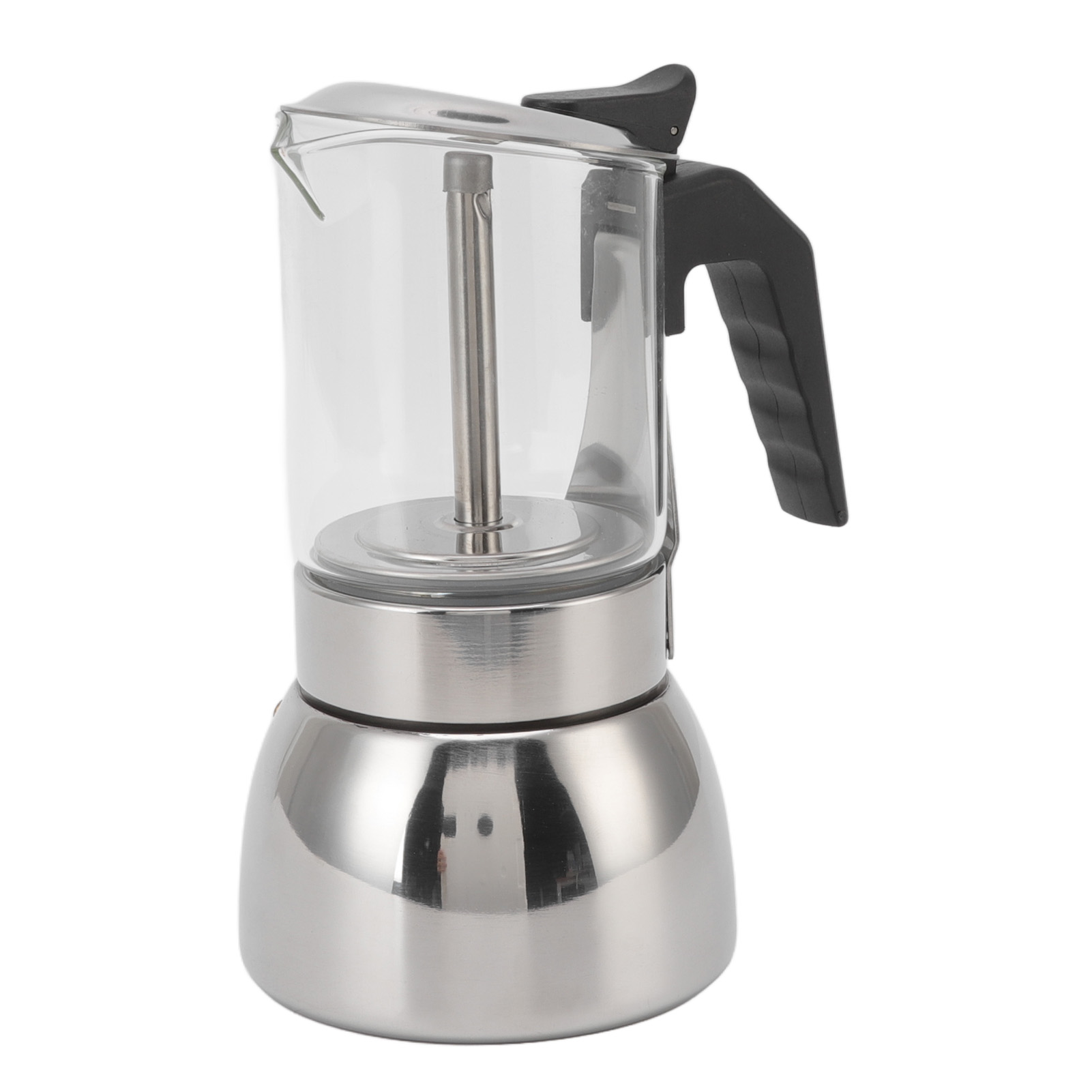 Glas-moka-kaffeekanne Aus Edelstahl, Hitzebeständig, Tragbar, Klassische Italienische Kaffeemaschine Für Zuhause Und Cafés, 300 Ml