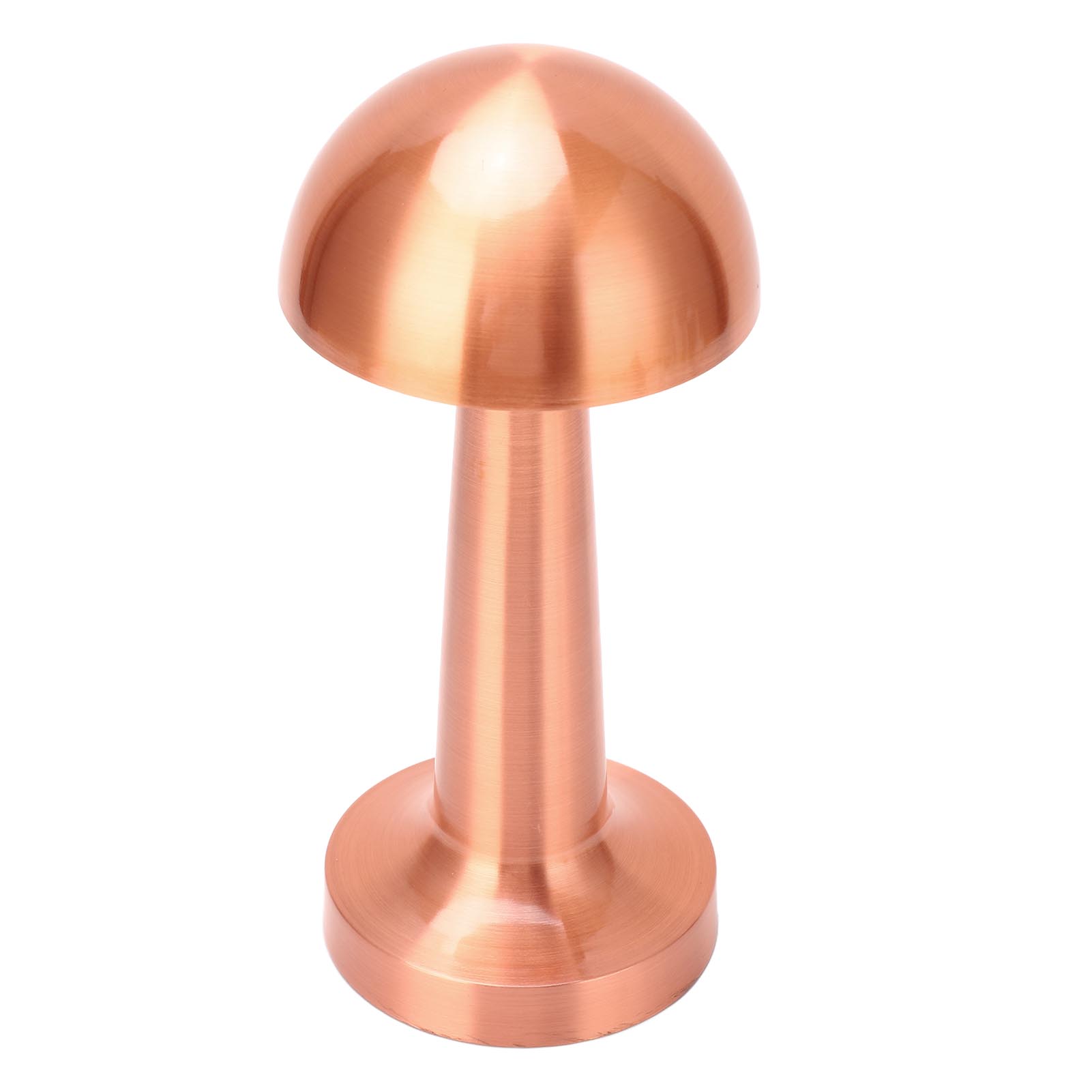 Kabellose Pilz-tischlampe, Usb-aufladbar, 3 Farben, Verstellbar, Dimmbar, Metall, Niedliches Baby-nachtlicht Zum Füttern, Roségold