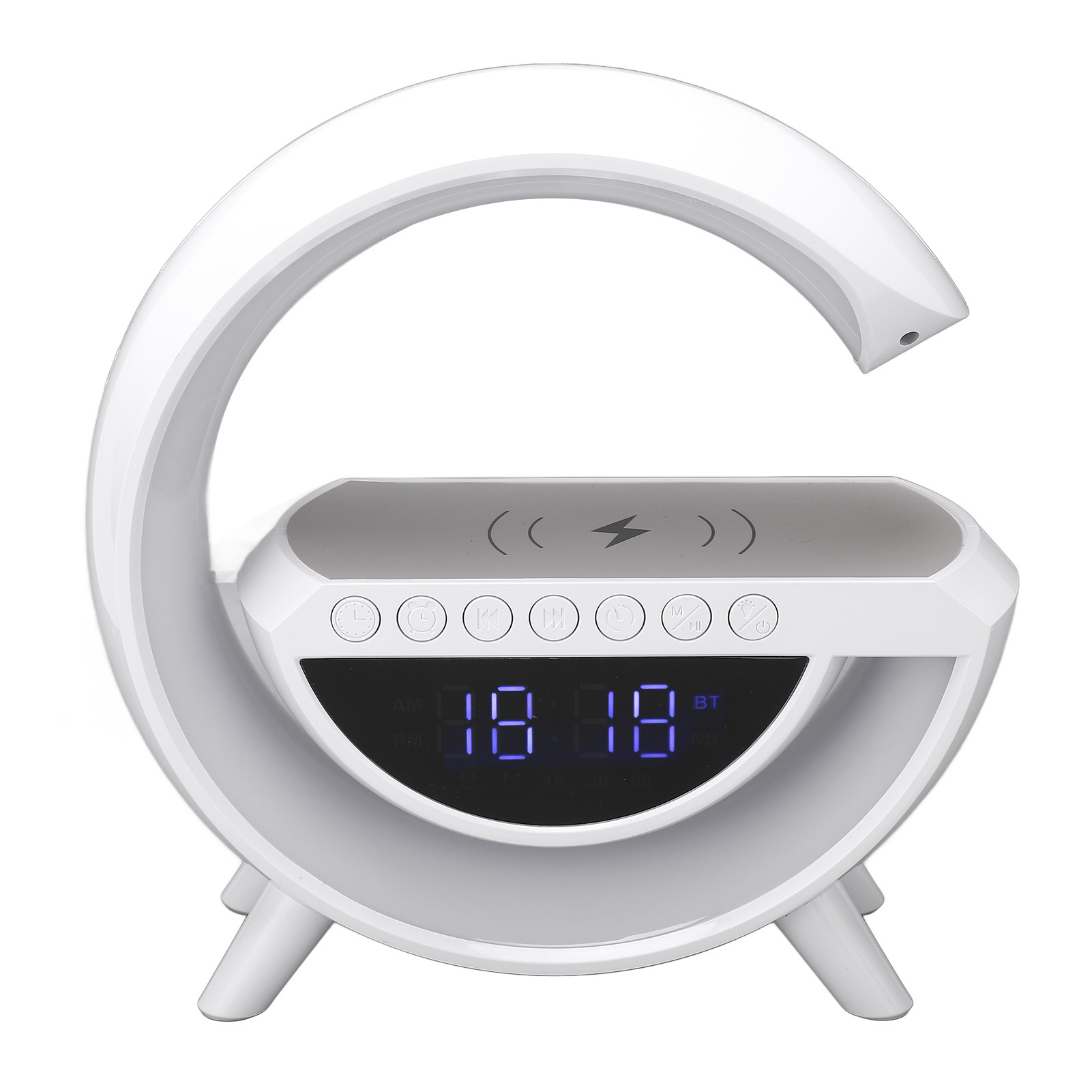 Bluetooth-wecker Mit Lautsprecher, Wiederaufladbar, Universell Einsetzbar, Kabelloser Bluetooth-lautsprecher Für Zuhause, Schlafzimmer, Büro, 5 V Gleichstrom