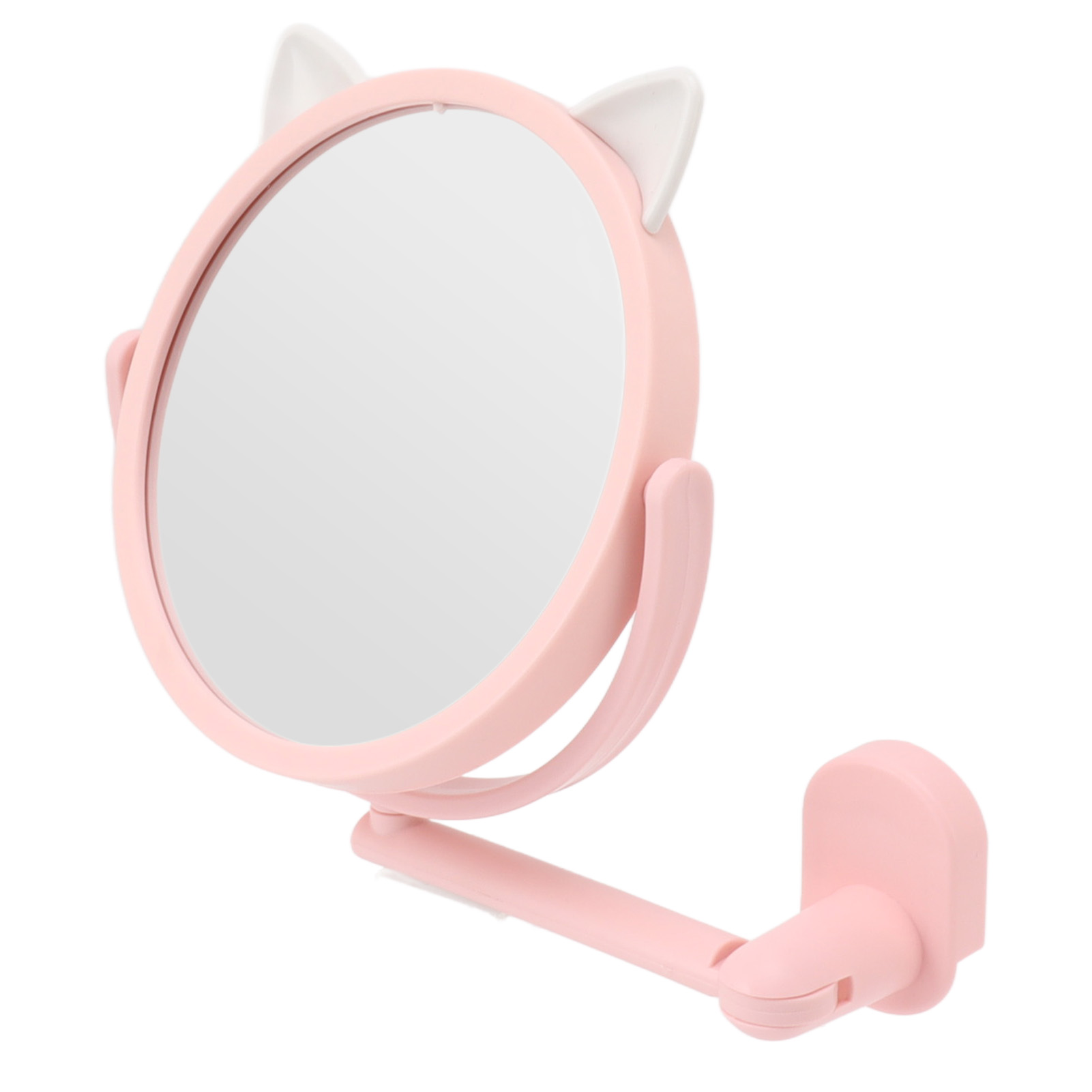 Schminkspiegel, Durchmesser 16,5 Cm, Transparenter Kosmetikspiegel, Wandspiegel Fürs Badezimmer