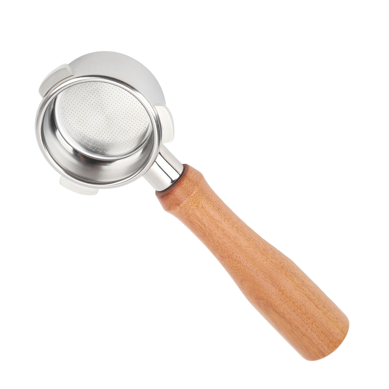Bodenloser Edelstahl-filterhalter, Manuell, Filterhalter Ohne Boden Für Breville Series 8 Kaffeemaschine, 54 Mm, Komplett Aus Siamesischem Holz Und Rosenholz