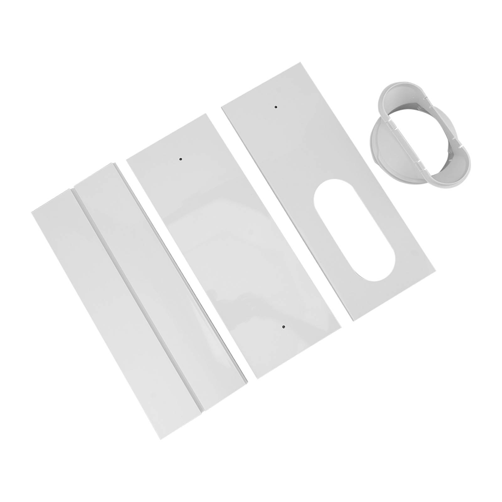 Pvc-fensterset Für Klimaanlagen, Einfache Installation, Nahtlos, Universell, Verstellbares Zubehör Für Klimaanlagenfenster, 3 Paneele Für 110-cm-fenster