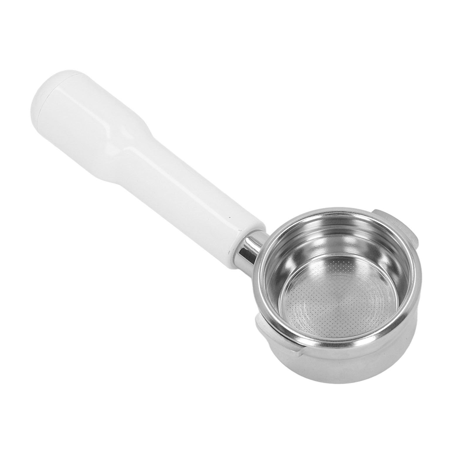 58-mm-siebträger Ohne Boden, 2 Griffe, Edelstahl, Abnehmbares Zubehör Für Breville Series 9 Kaffeemaschinen, Weiß