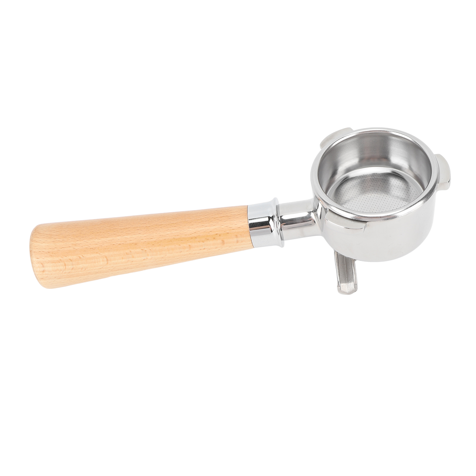 54-mm-kaffeefilterhalter Aus Edelstahl, Ersatzteile, 2 Auslaufteiler Für Kaffeemaschinen 870 Und 880, A2, Buche