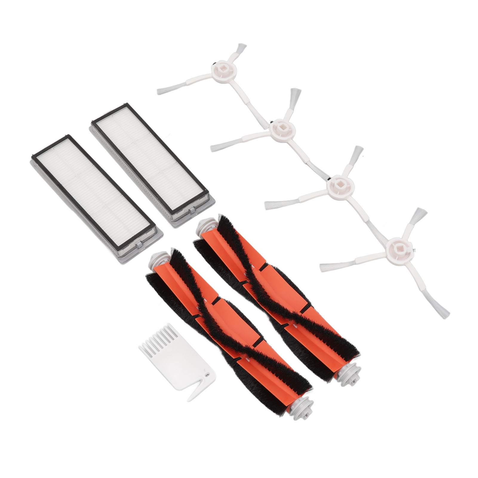 Set Weißer Flachkämme Mit Bürstenfiltern Für Die Staubsauger Mijia 1c Und F9 Sowie Für Den Mi Robot Vacuum Mop
